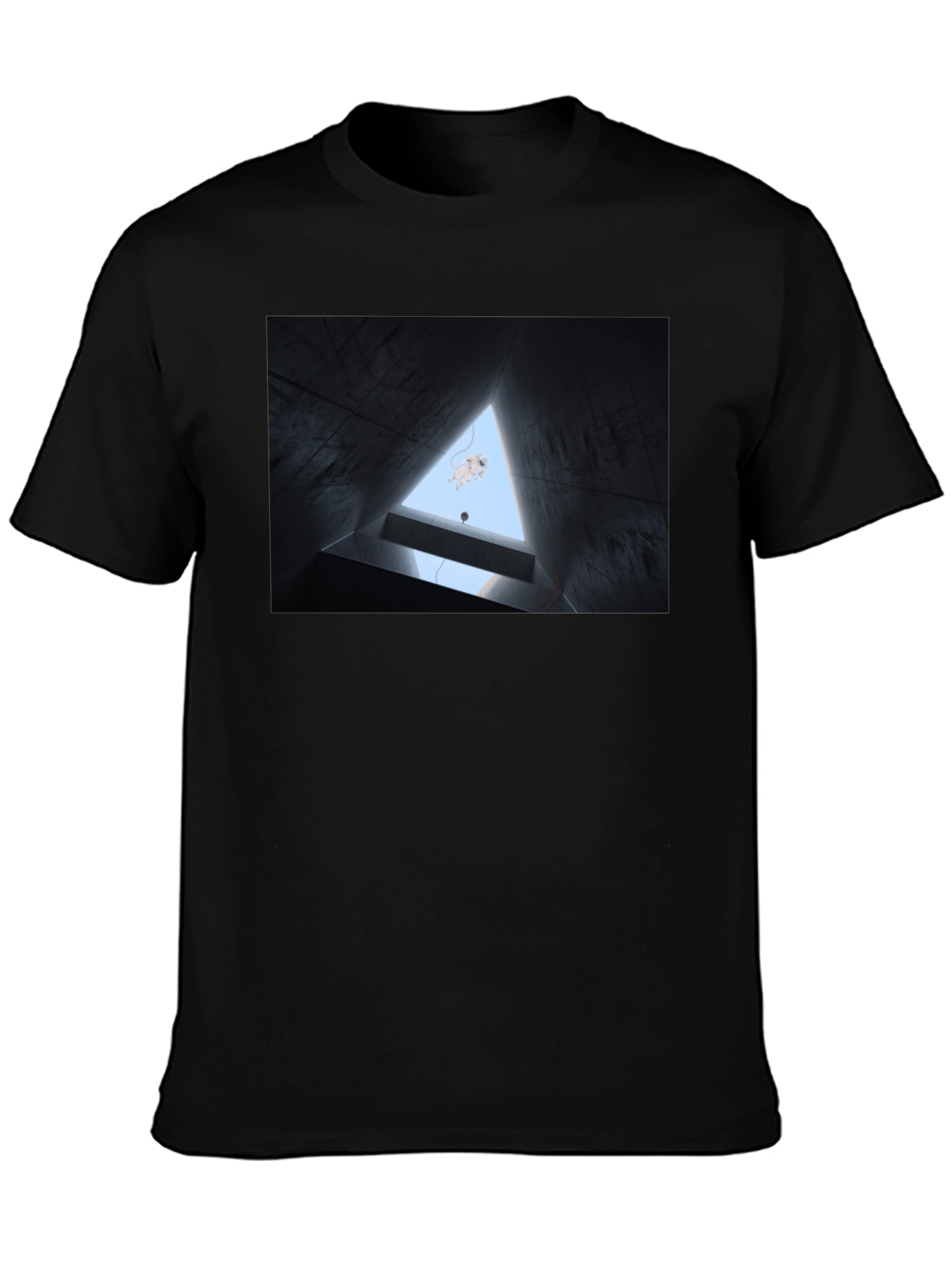 Abstract Art Black Tee - Unique Design