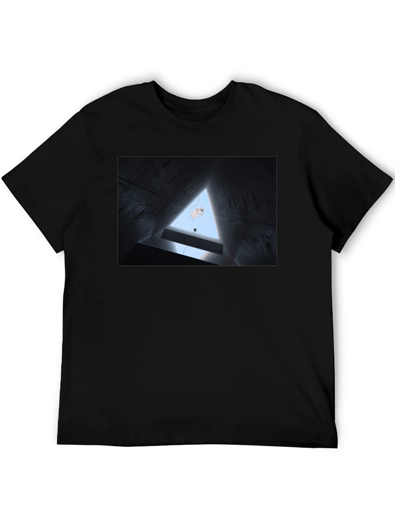 Abstract Art Black Tee - Unique Design