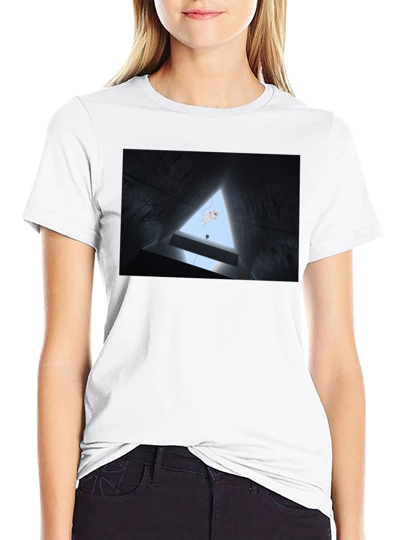 Abstract Art Black Tee - Unique Design