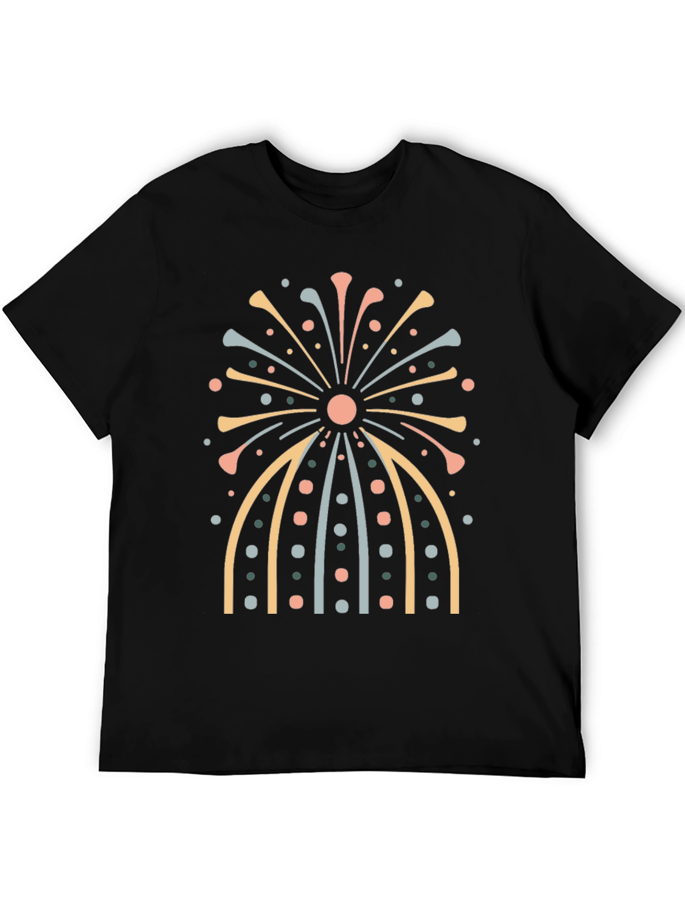 Retro Fireworks Graphic Tee - Stylish Comfort