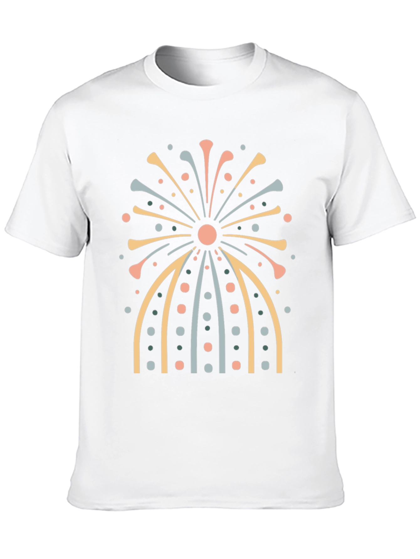 Retro Fireworks Graphic Tee - Stylish Comfort