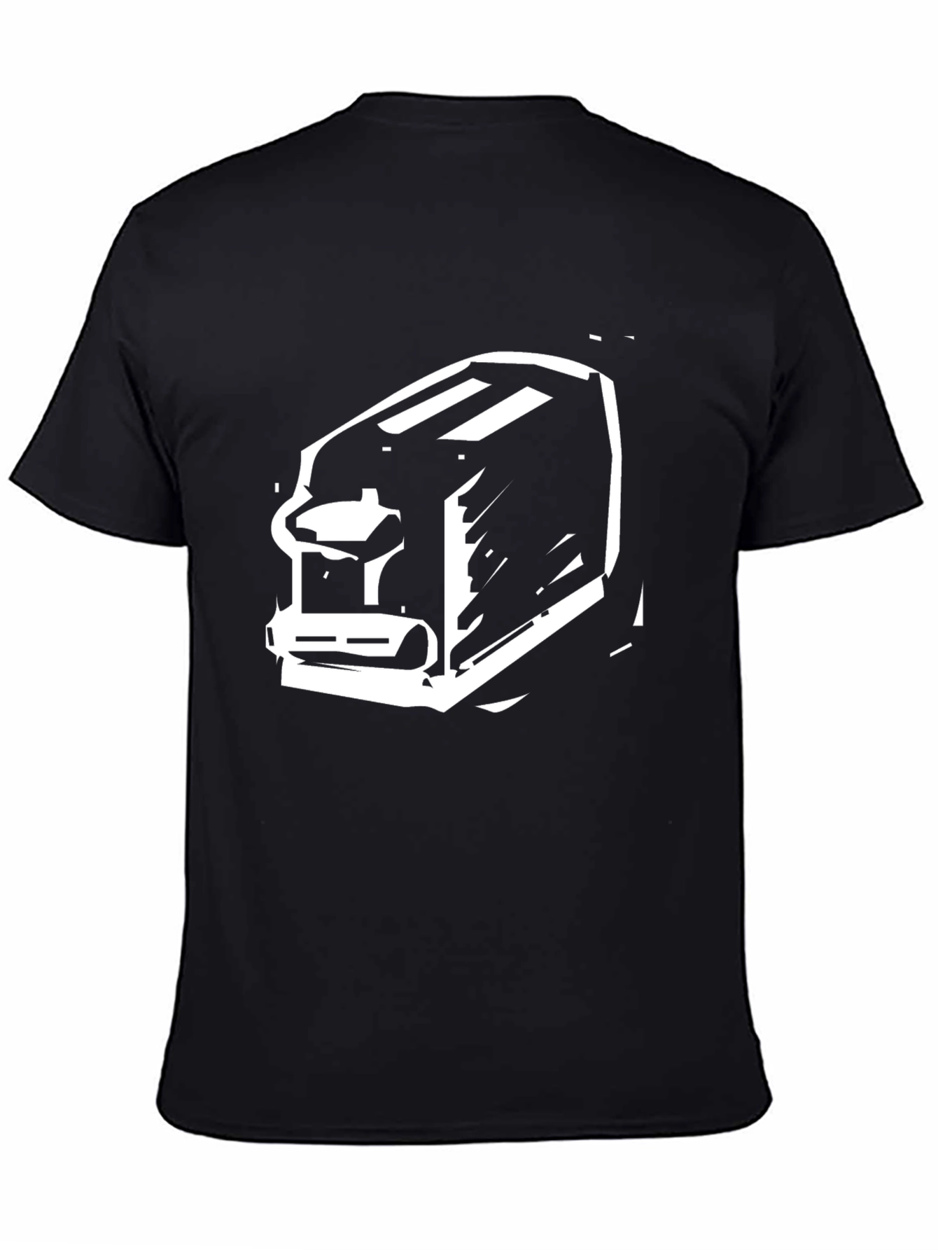 Toaster Graphic Tee - Black Cotton T-Shirt