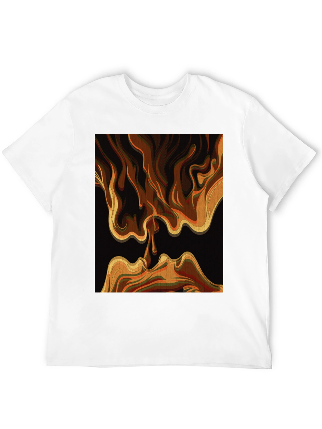 Abstract Faces Graphic Tee - Modern Art Shirt