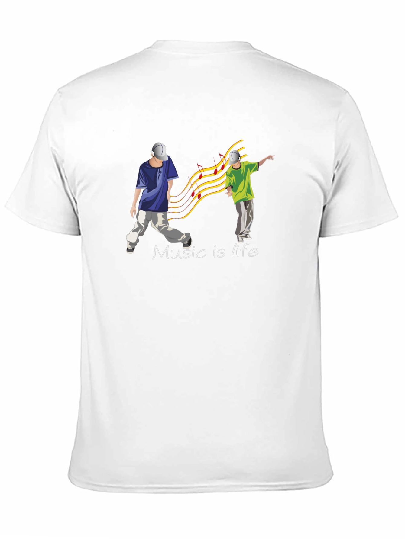 Music is Life Black T-Shirt