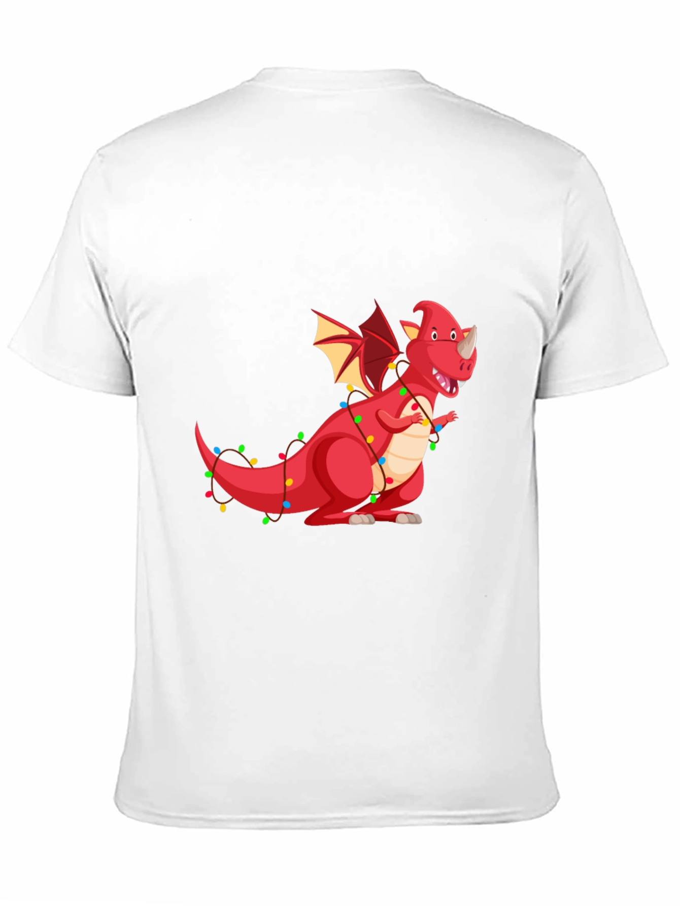 Festive Dragon Graphic T-Shirt - Holiday Fun