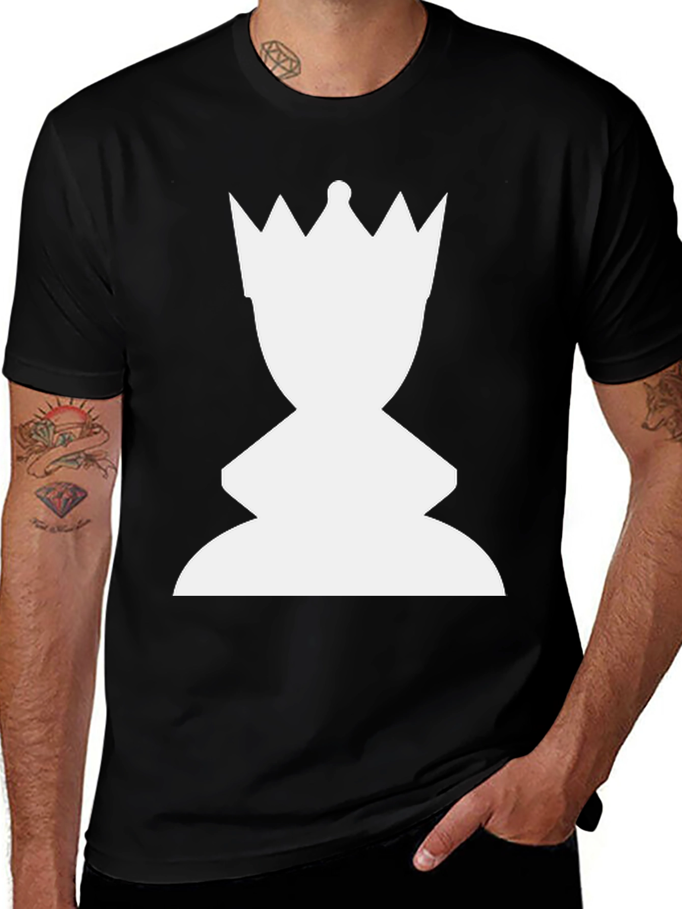 Chess Queen Graphic Tee - Bold Design
