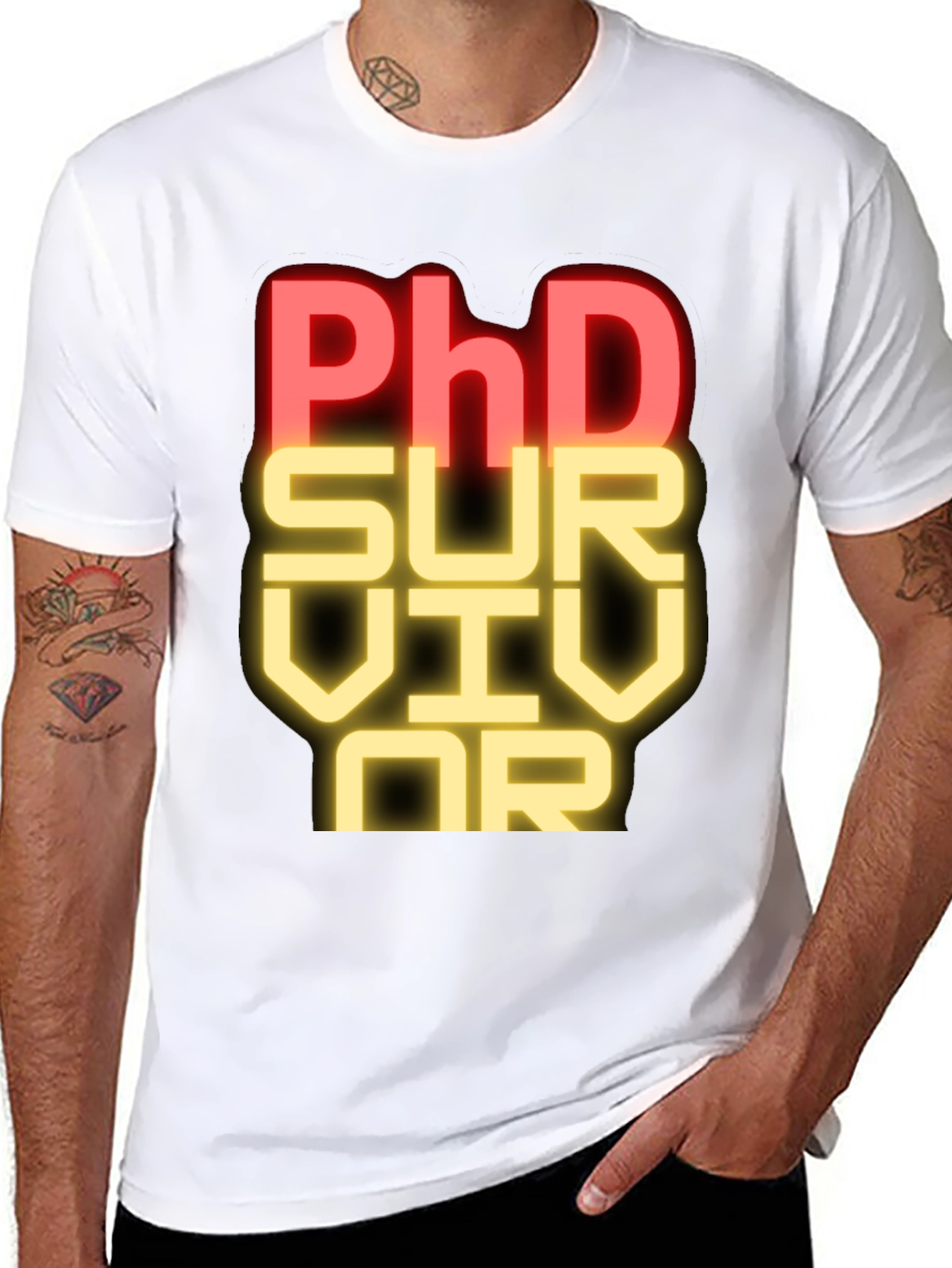 PhD Survivor T-Shirt - Funny Academic Graduation Tee