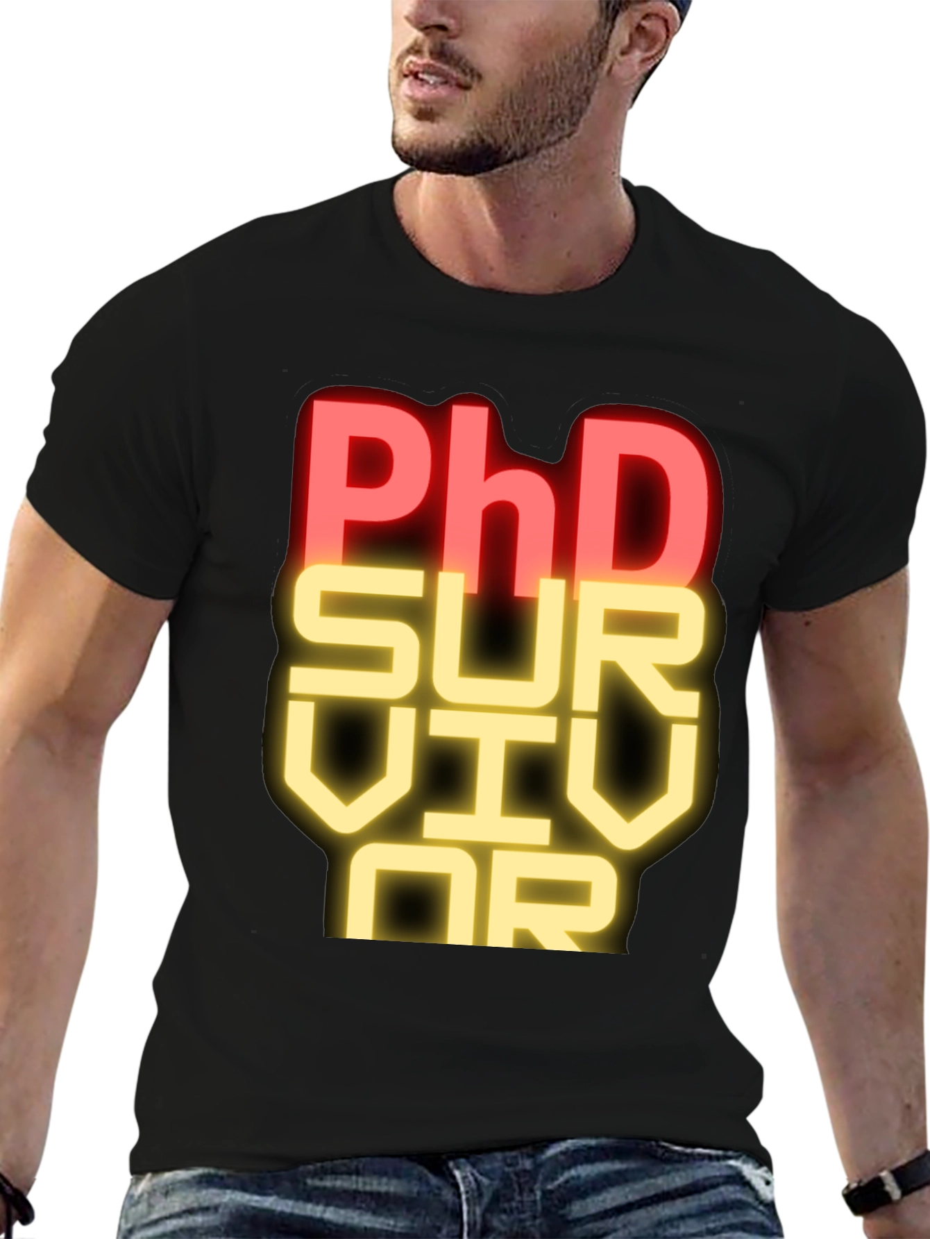 PhD Survivor T-Shirt - Funny Academic Graduation Tee