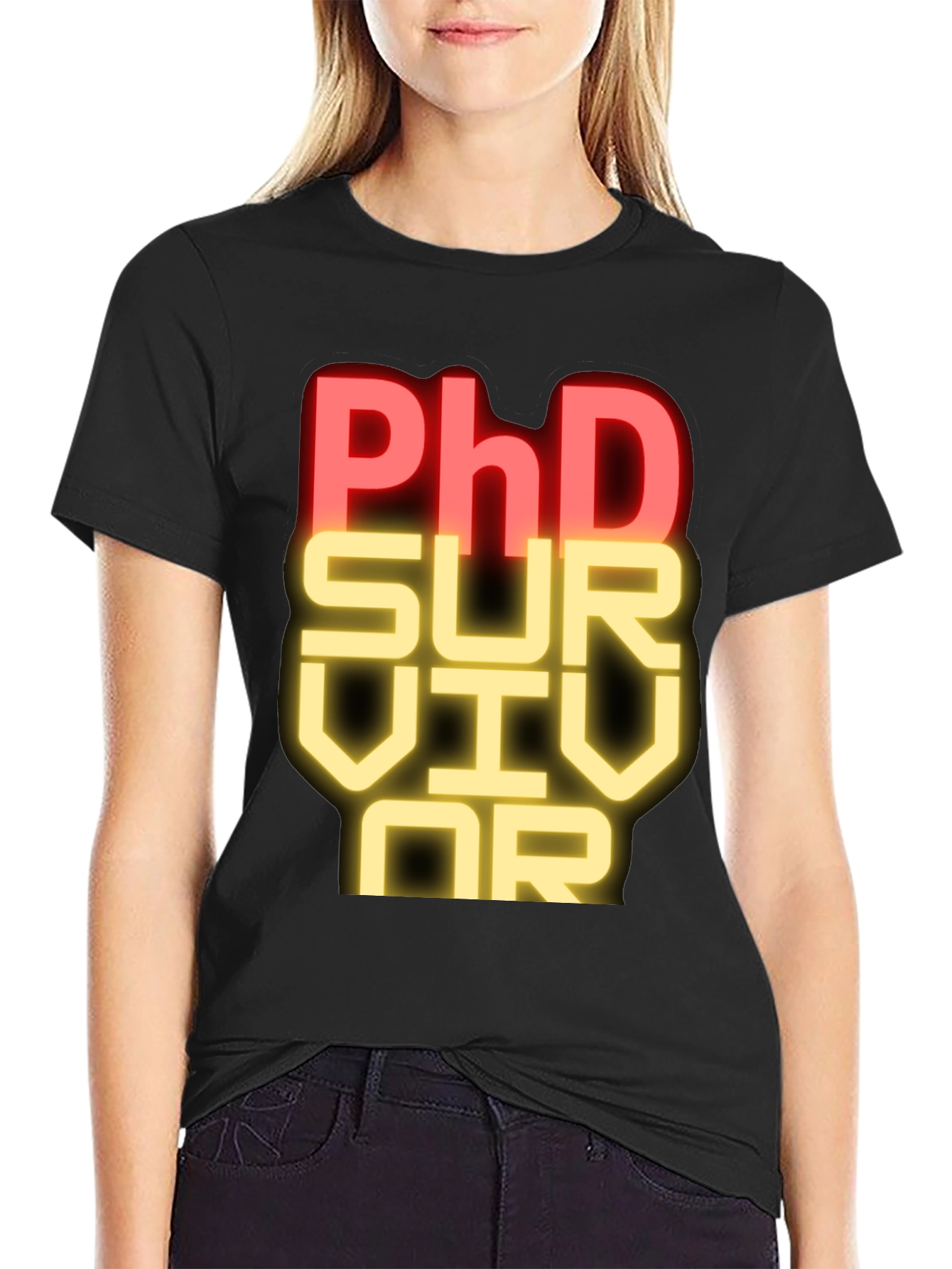 PhD Survivor T-Shirt - Funny Academic Graduation Tee