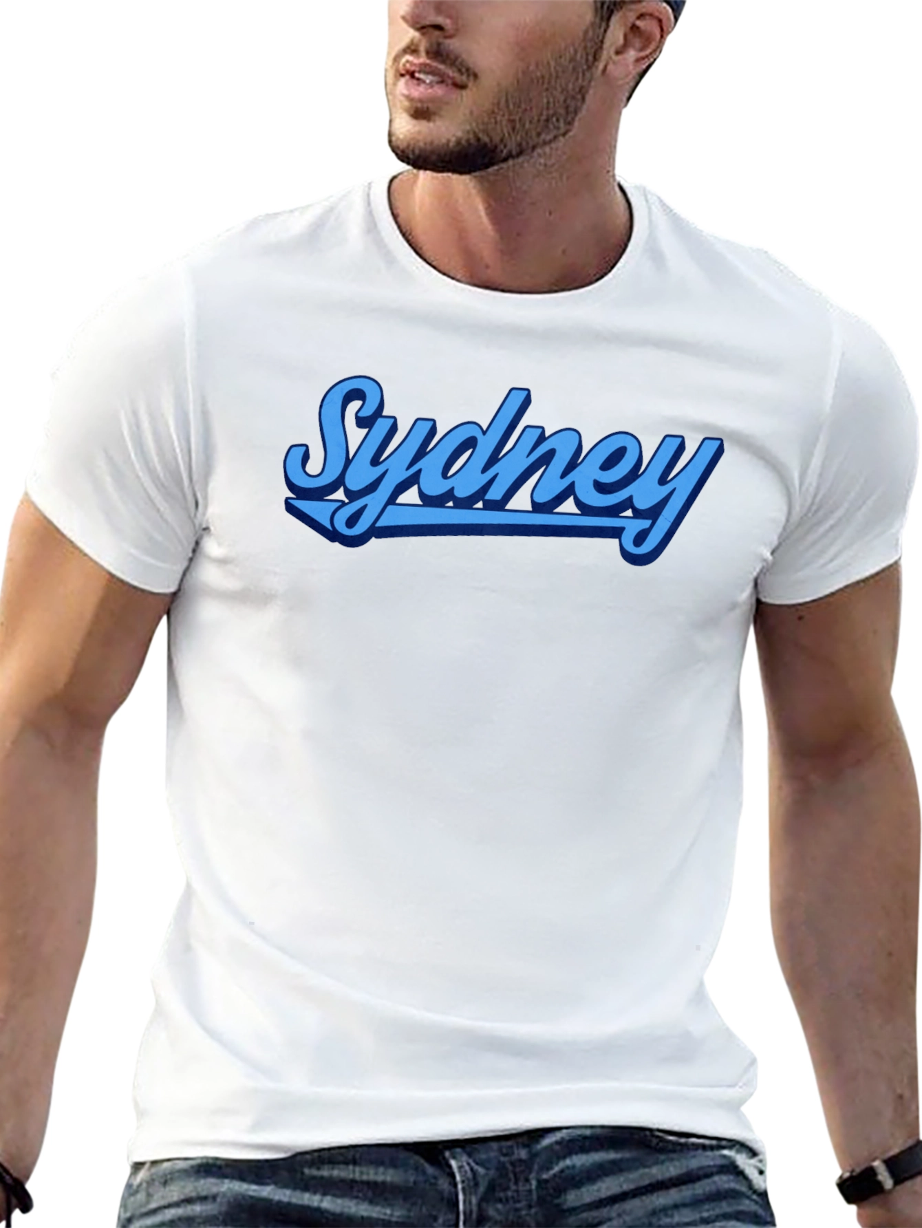Sydney Graphic Tee - Retro Style Mens T-Shirt