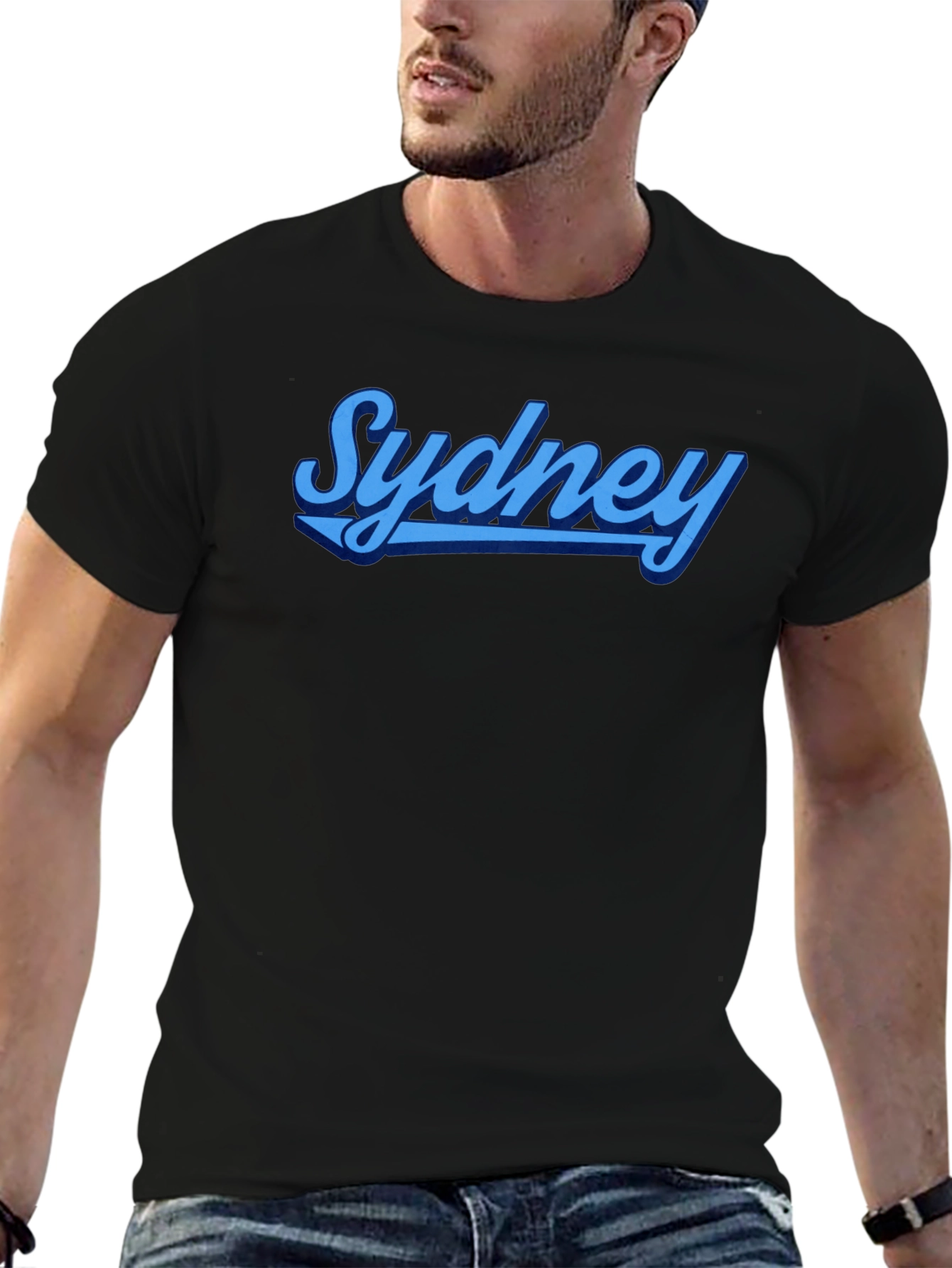 Sydney Graphic Tee - Retro Style Mens T-Shirt