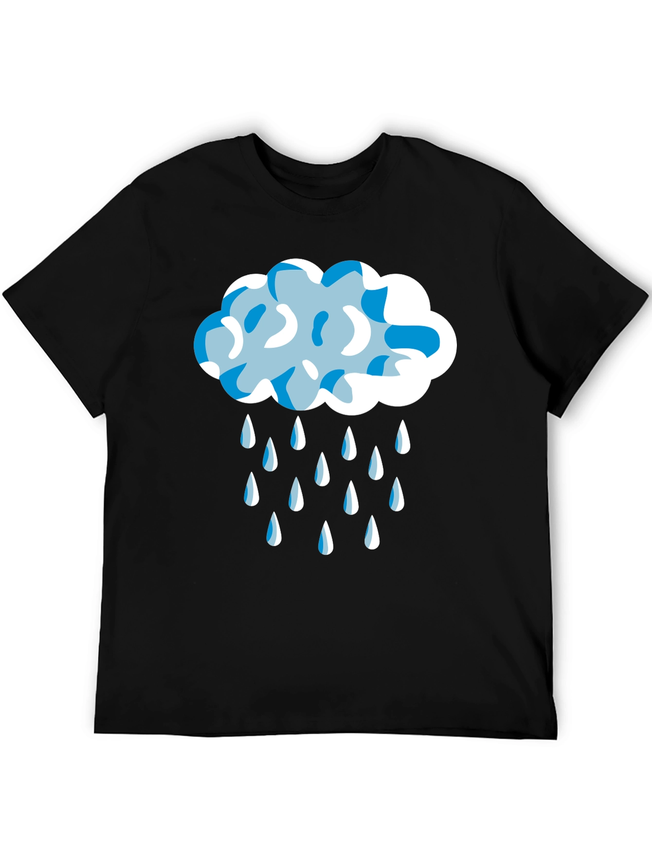 Rainy Day Cloud Graphic Tee - Stylish Unisex T-Shirt