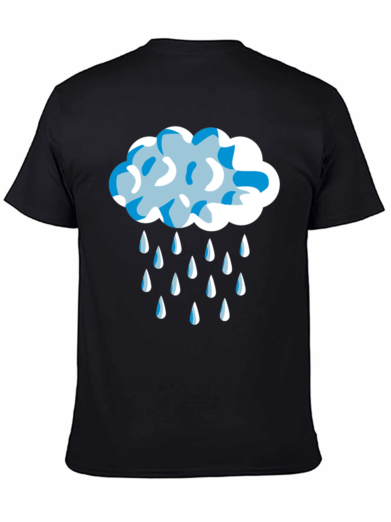 Rainy Day Cloud Graphic Tee - Stylish Unisex T-Shirt