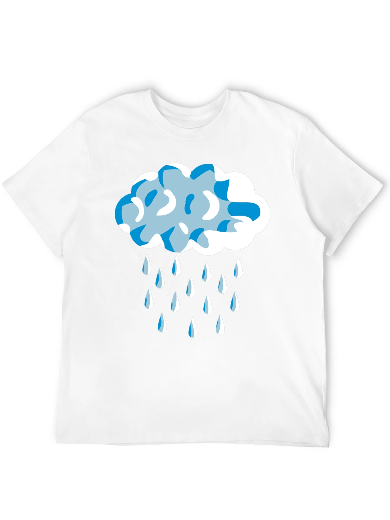 Rainy Day Cloud Graphic Tee - Stylish Unisex T-Shirt