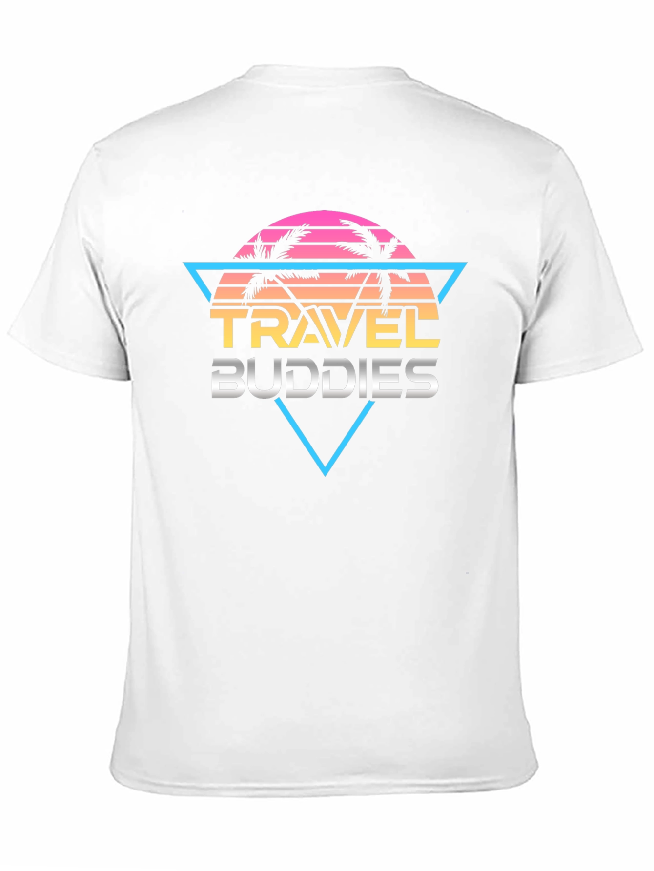Travel Buddies Retro Graphic Tee - Black