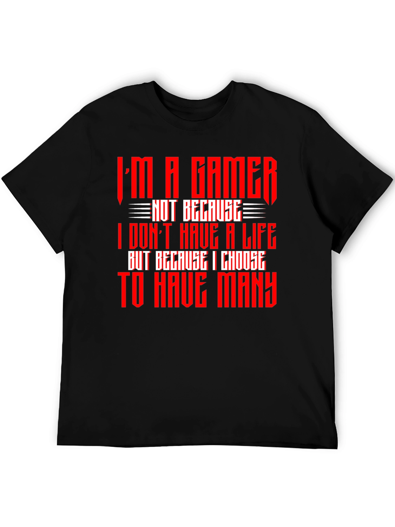 Im A Gamer T-Shirt - Red Text Design