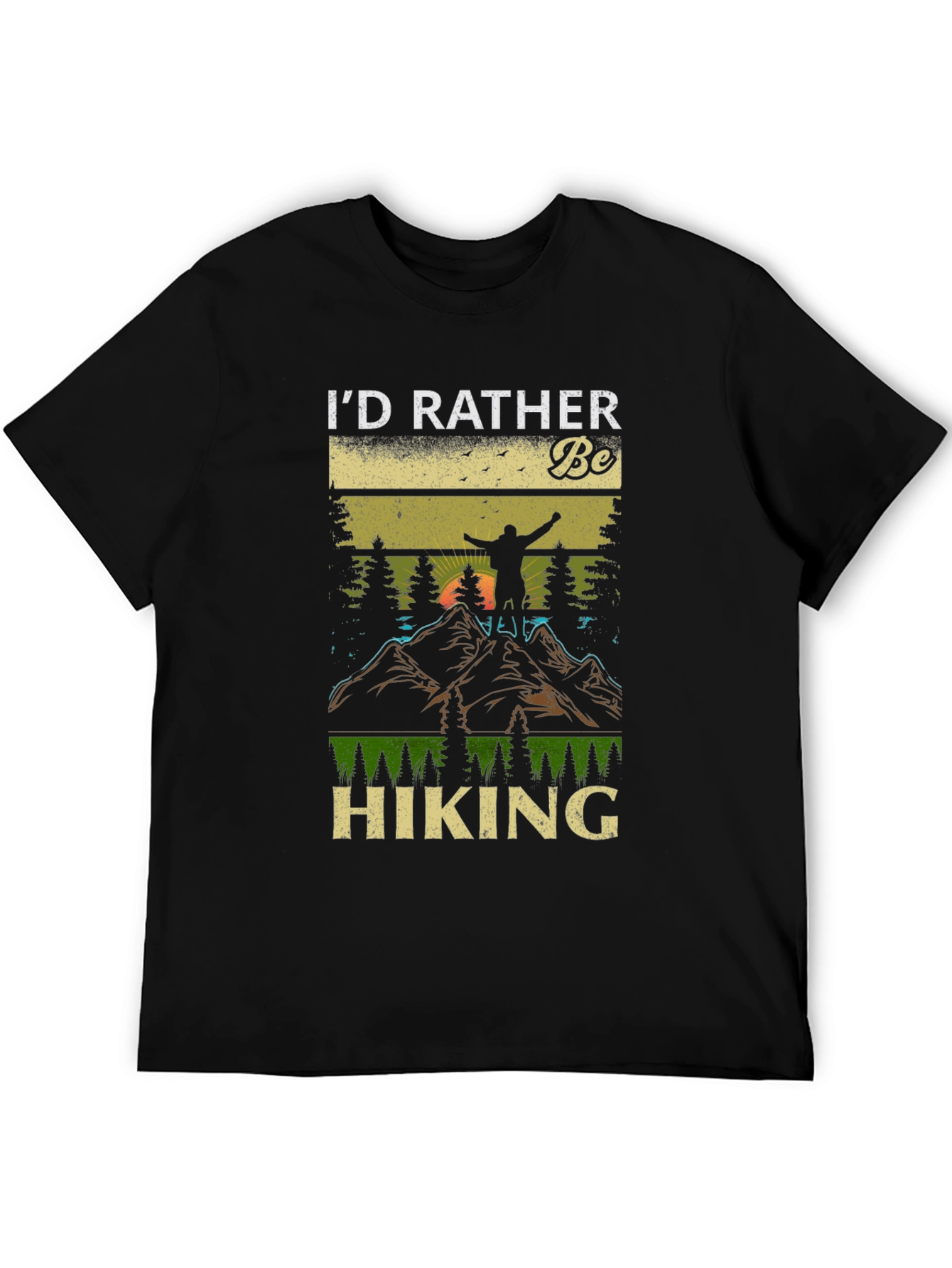 Id Rather Be Hiking Graphic T-Shirt