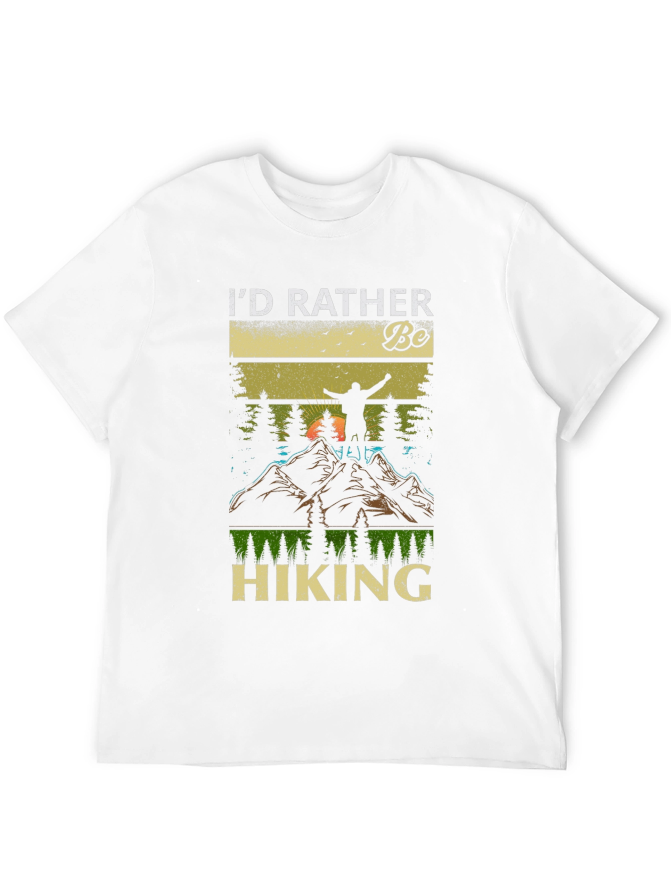 Id Rather Be Hiking Graphic T-Shirt