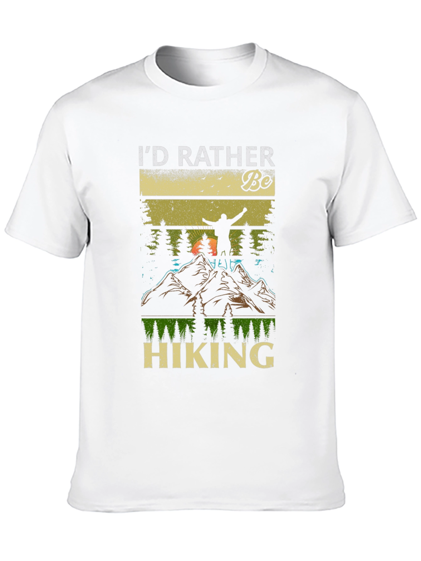 Id Rather Be Hiking Graphic T-Shirt