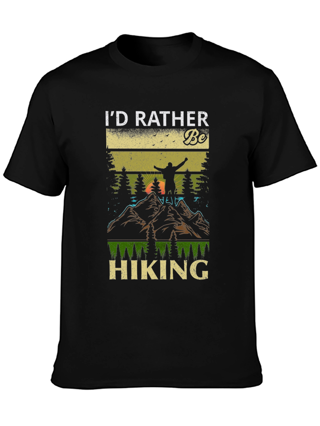 Id Rather Be Hiking Graphic T-Shirt