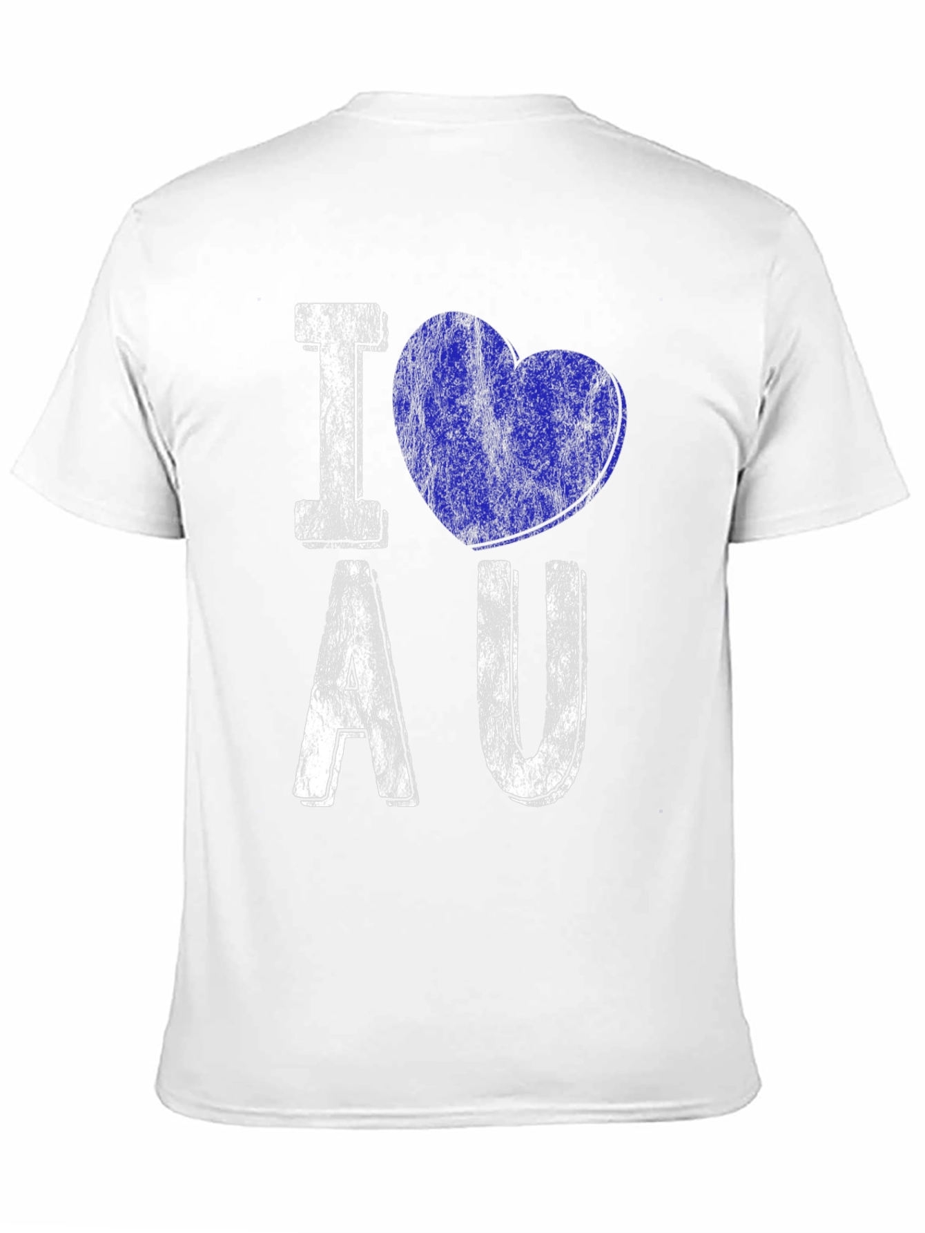 I Love AU T-Shirt - Distressed Design