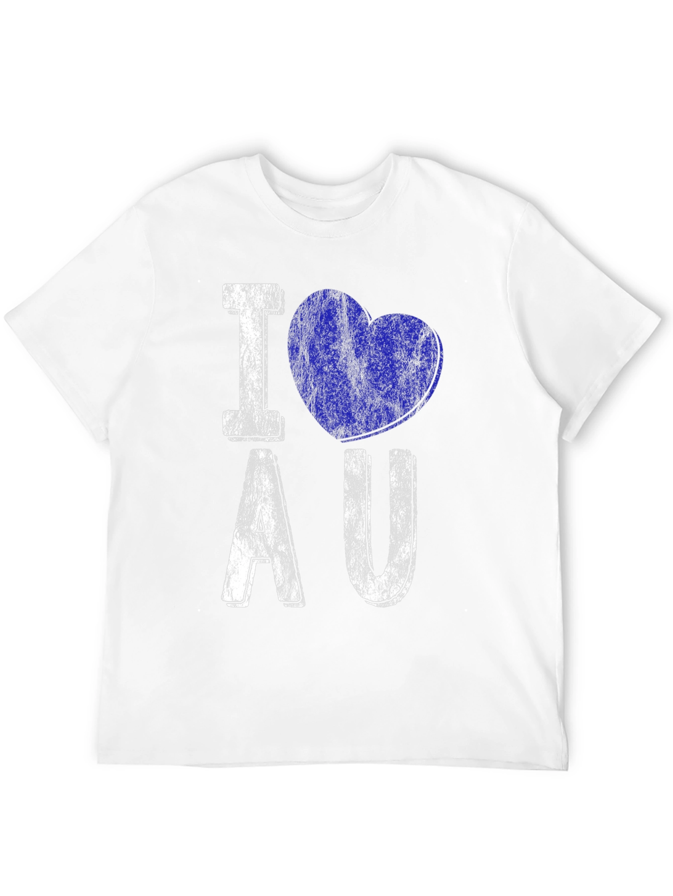 I Love AU T-Shirt - Distressed Design