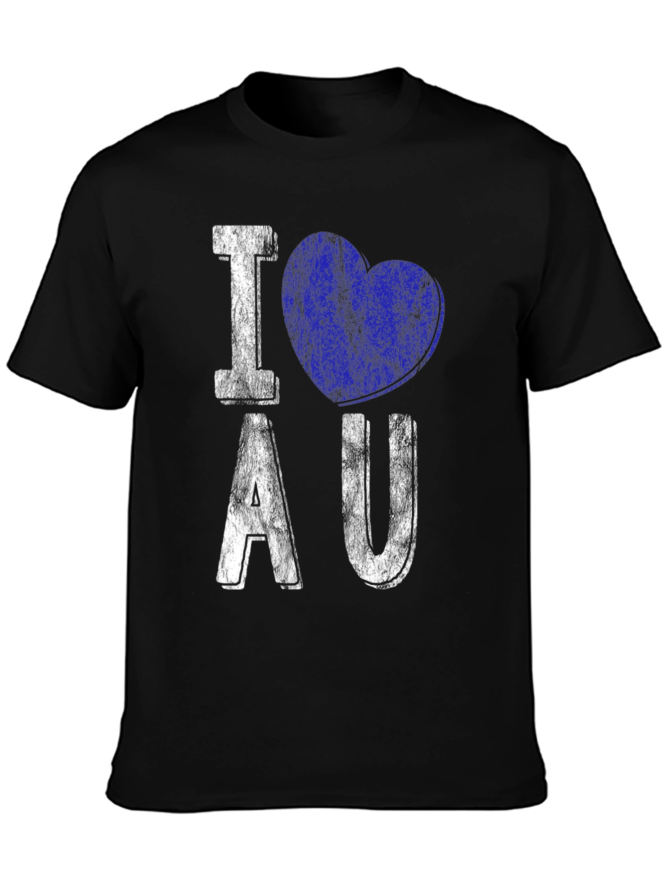 I Love AU T-Shirt - Distressed Design