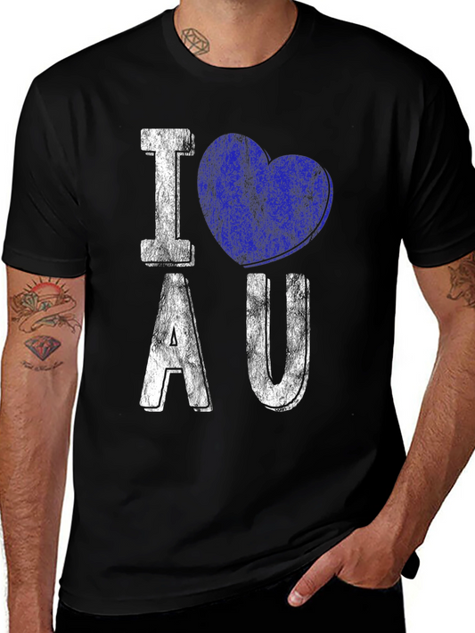 I Love AU T-Shirt - Distressed Design