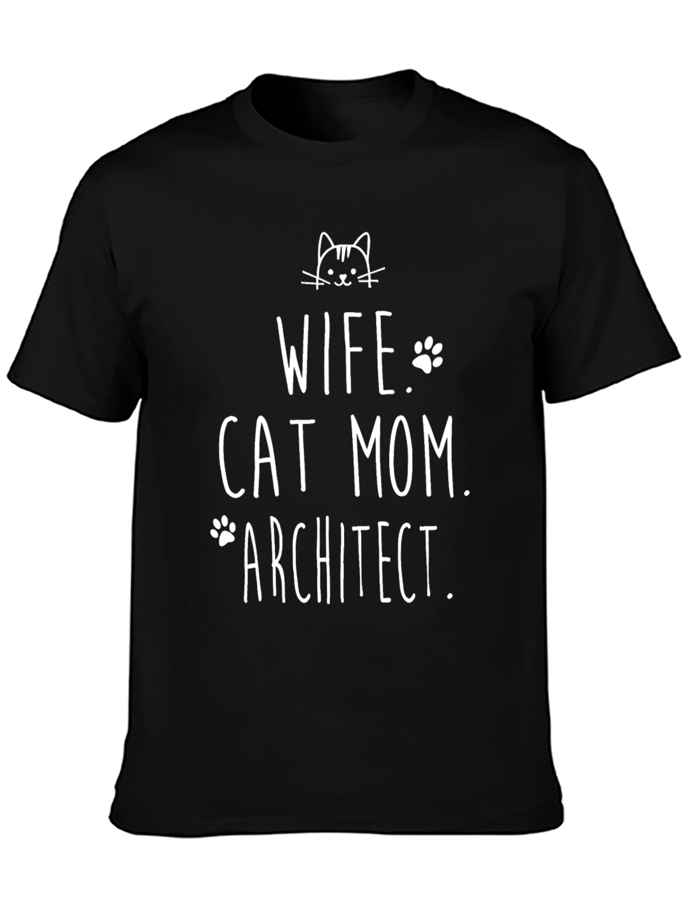 Wife Cat Mom Architect T-Shirt