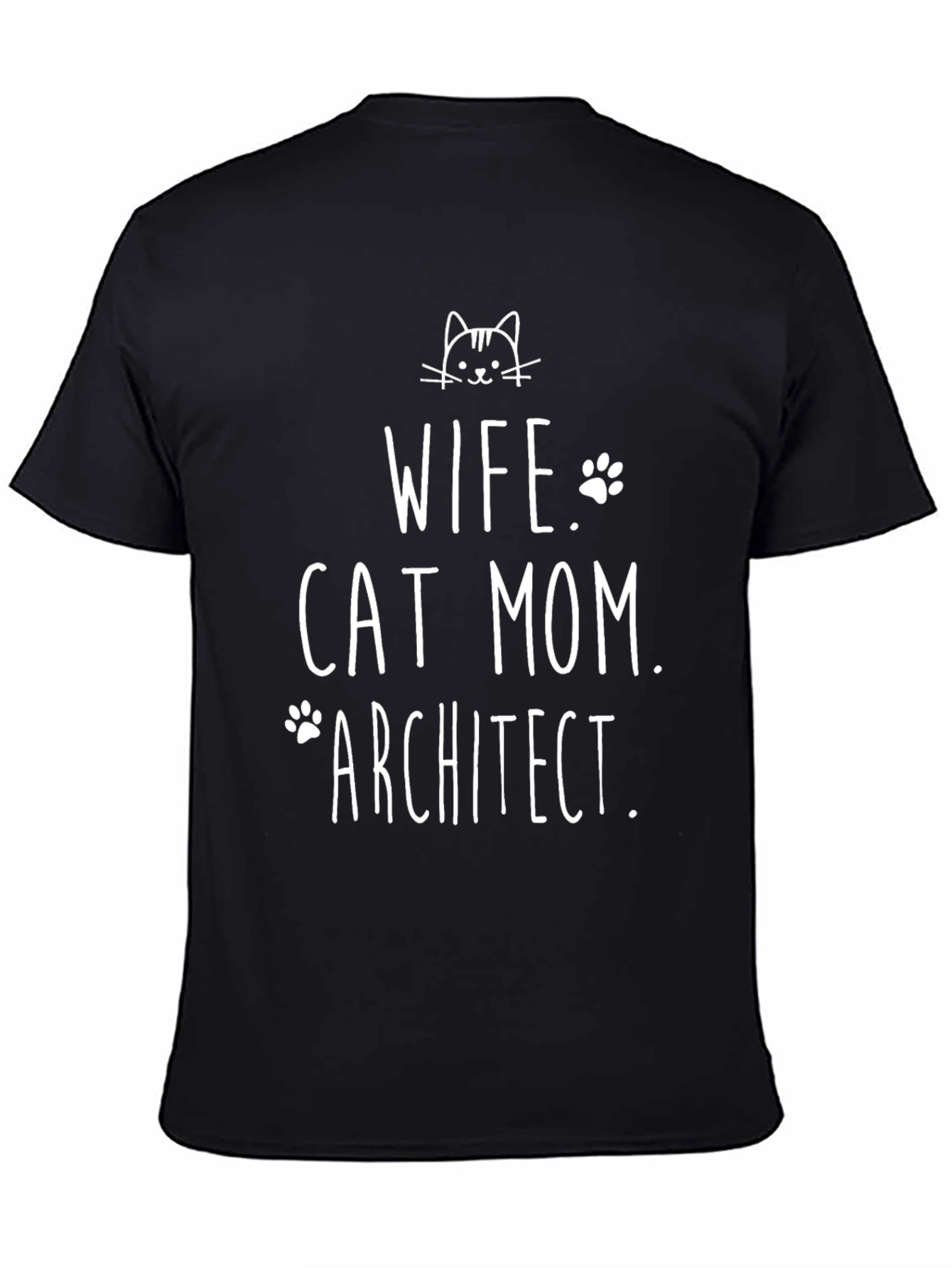 Wife Cat Mom Architect T-Shirt