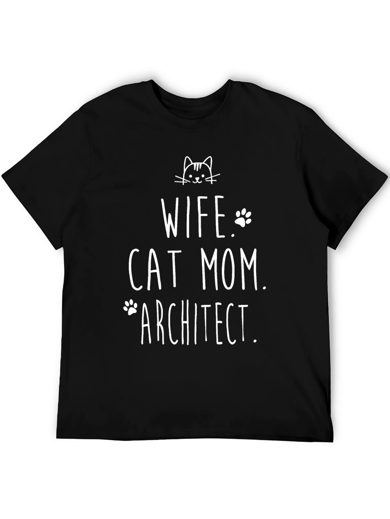 Wife Cat Mom Architect T-Shirt
