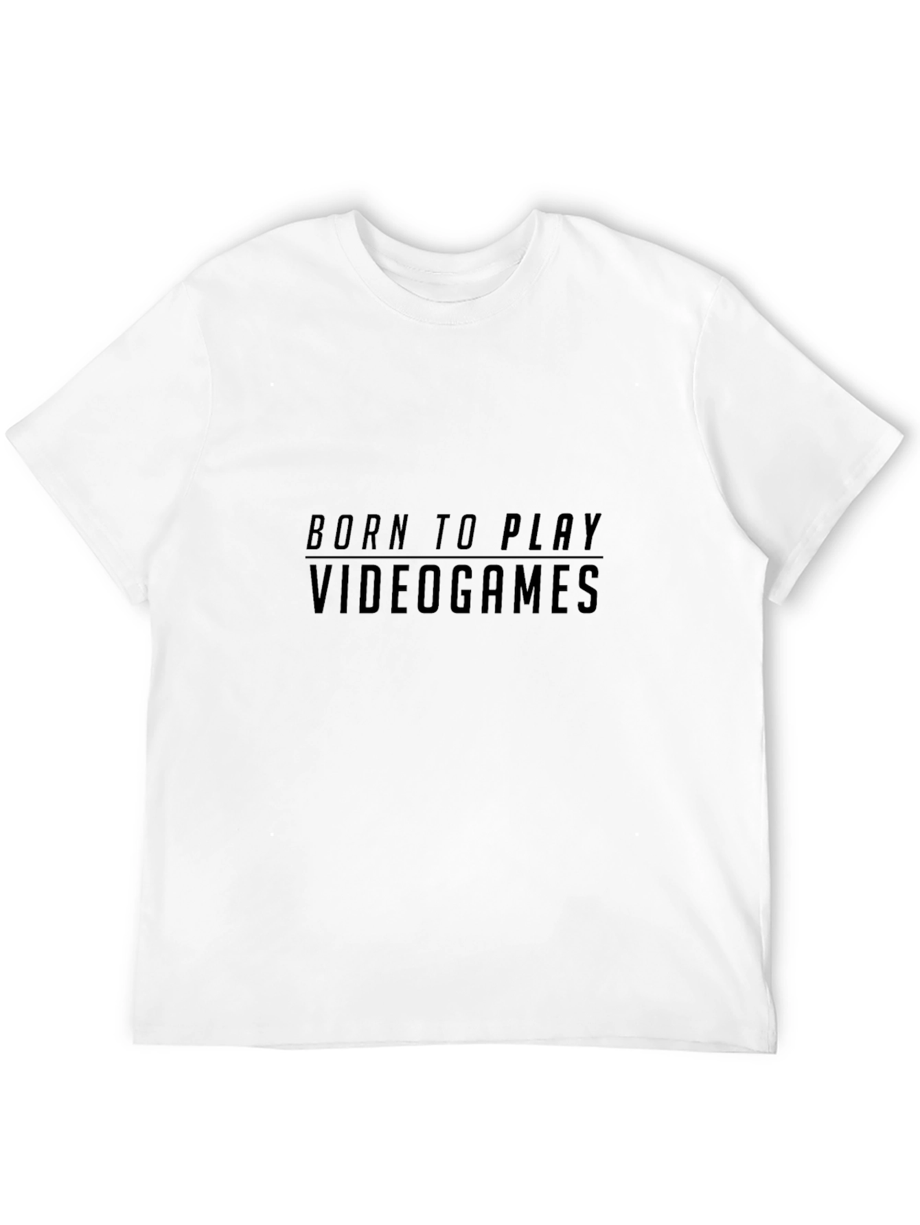 Born To Play Video Games - Black T-Shirt
