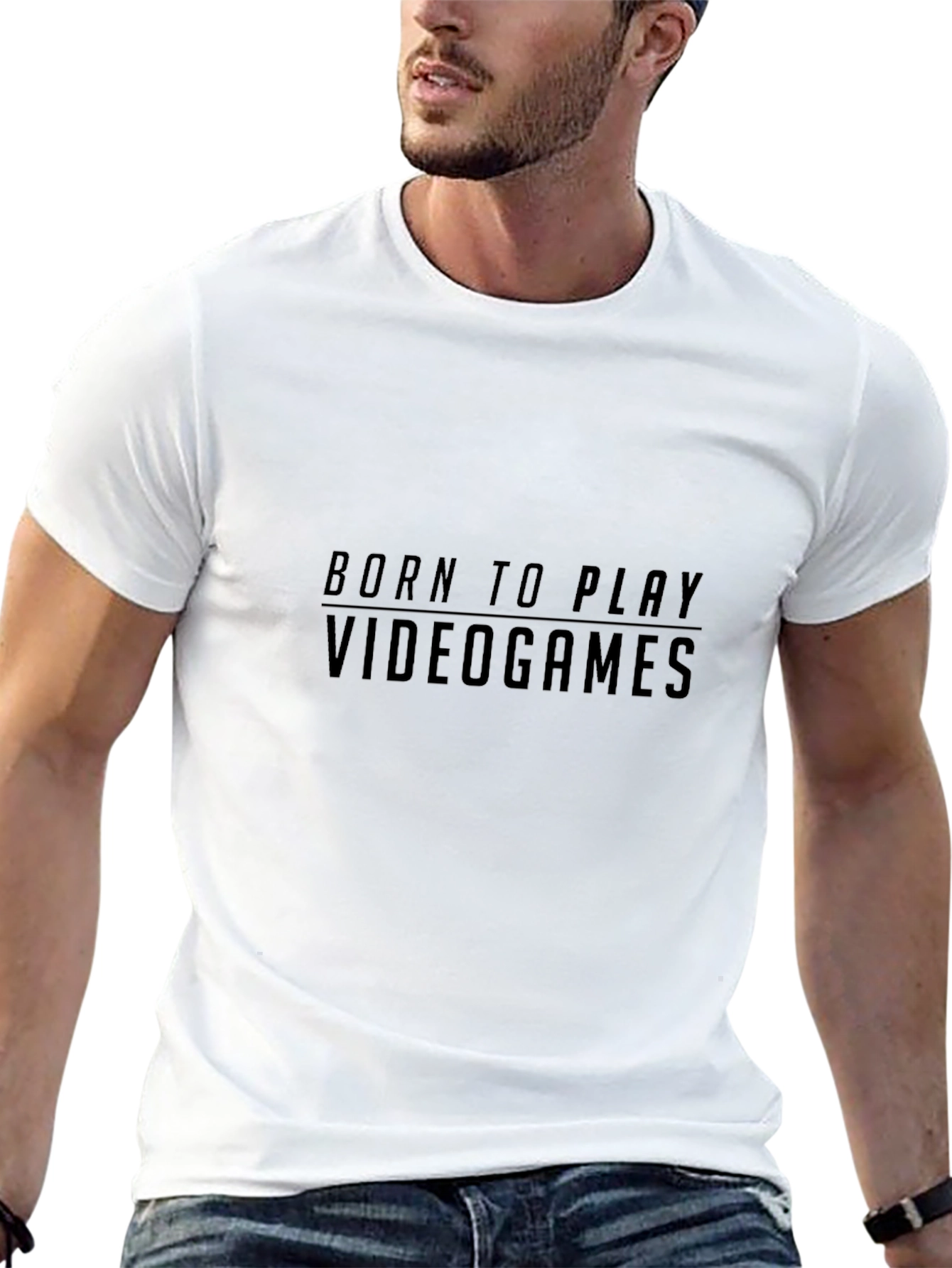 Born To Play Video Games - Black T-Shirt
