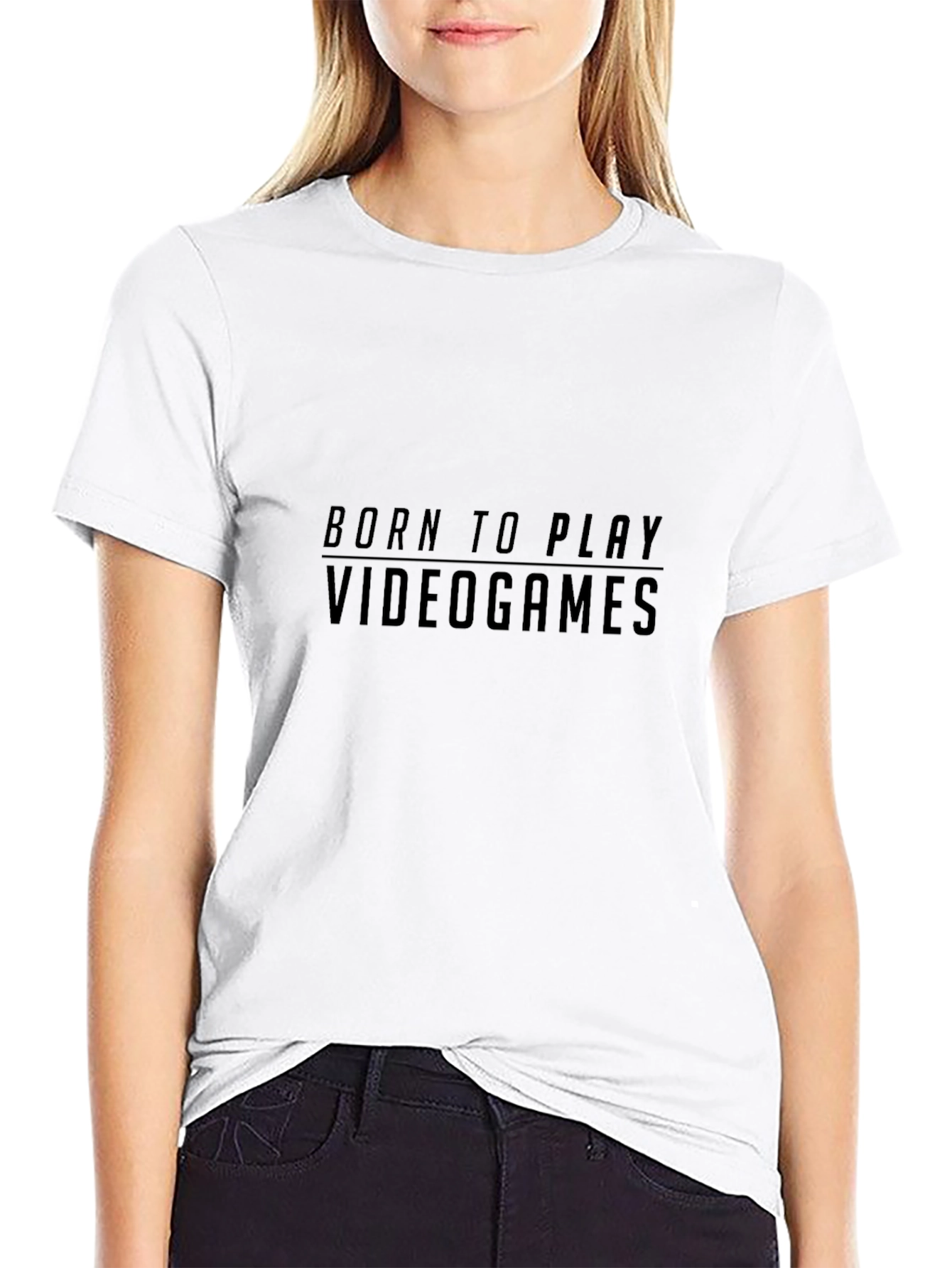 Born To Play Video Games - Black T-Shirt