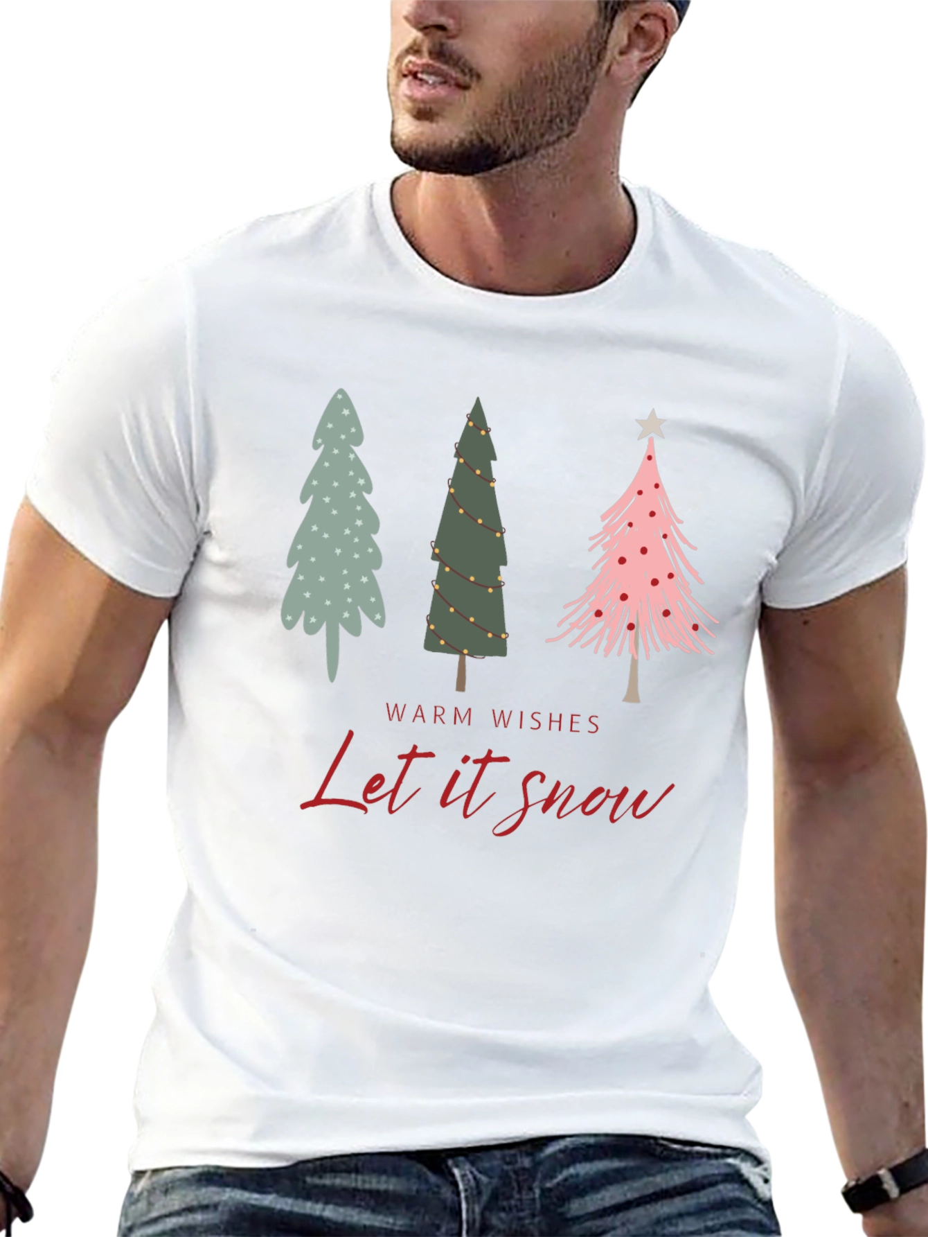 Warm Wishes Let it Snow Christmas T-Shirt