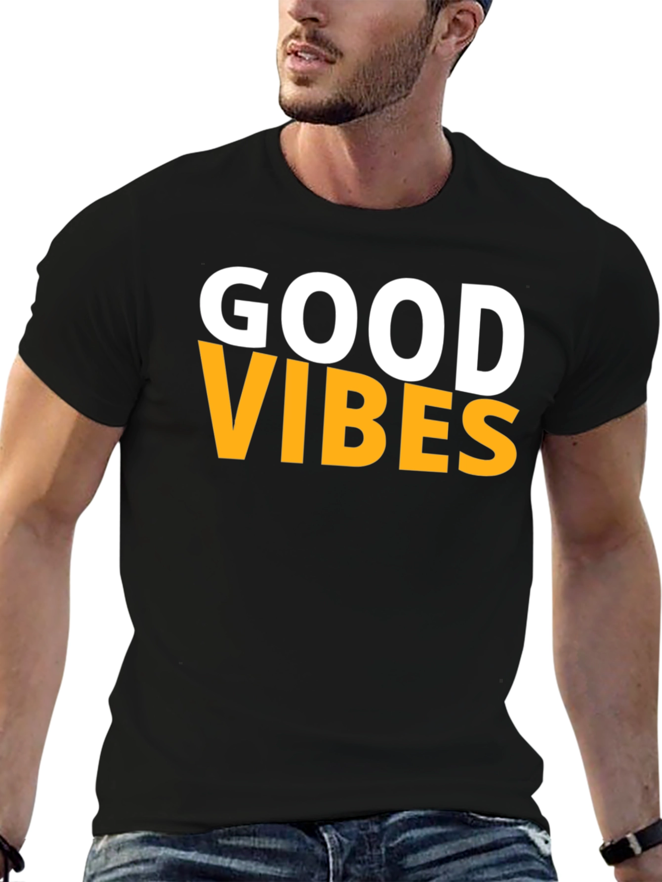 Good Vibes Graphic Tee - Black