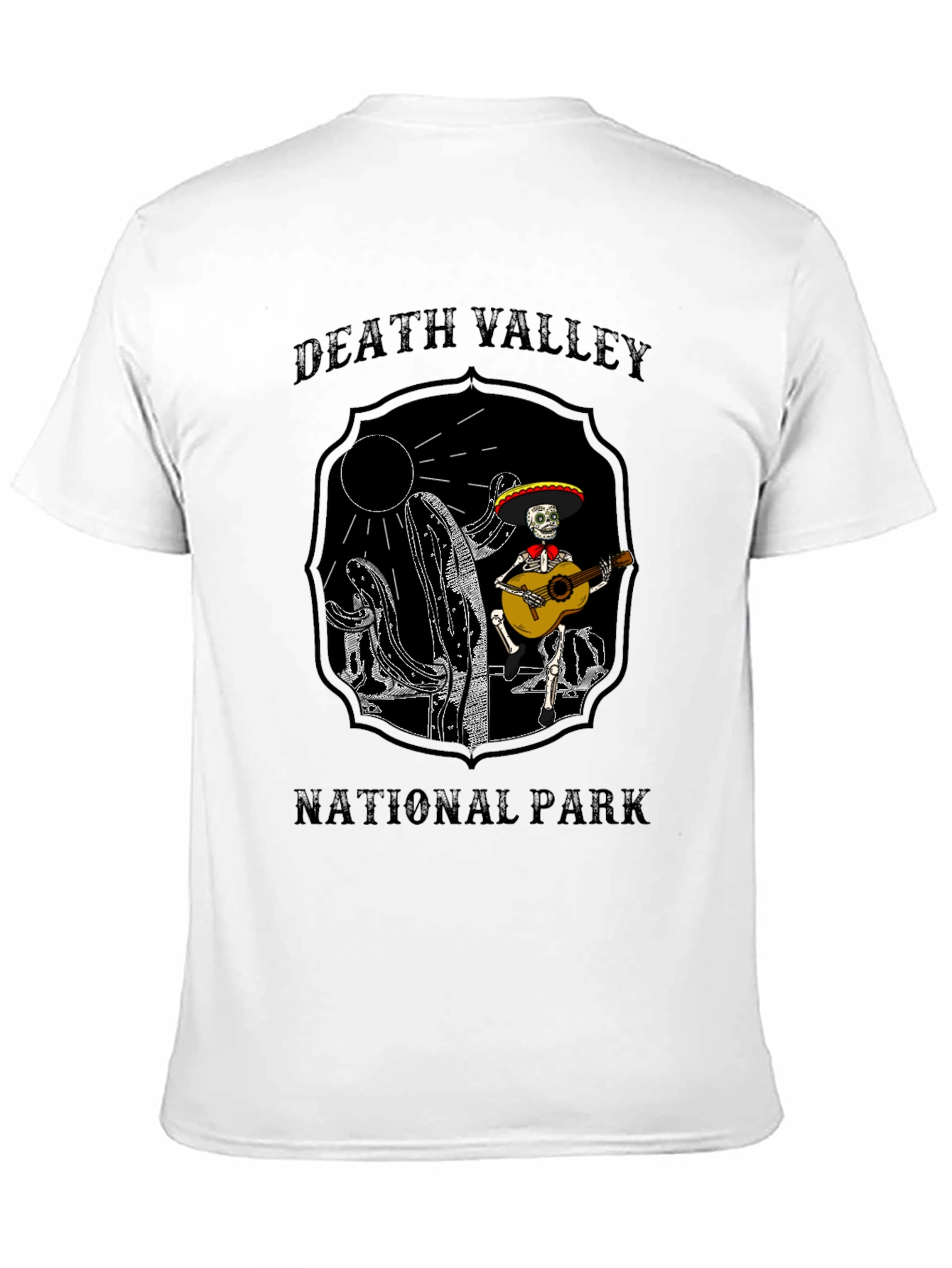 Death Valley National Park Skeleton Guitar T-Shirt
