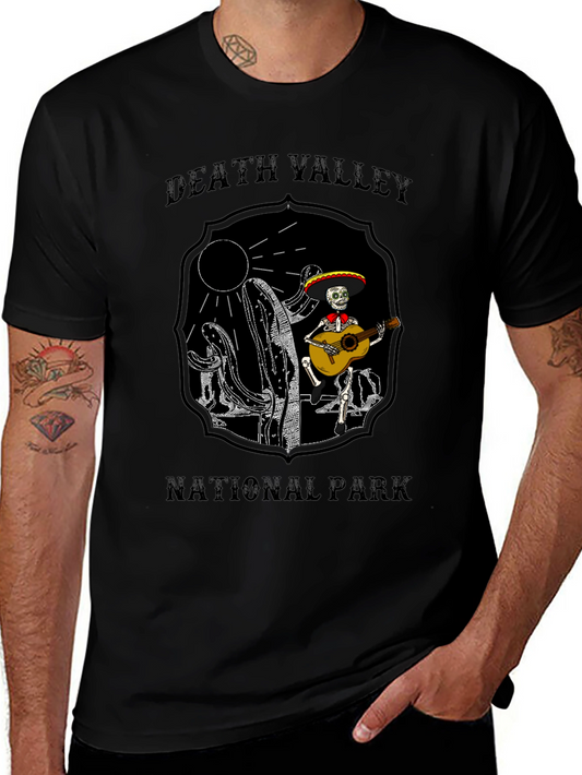 Death Valley National Park Skeleton Guitar T-Shirt