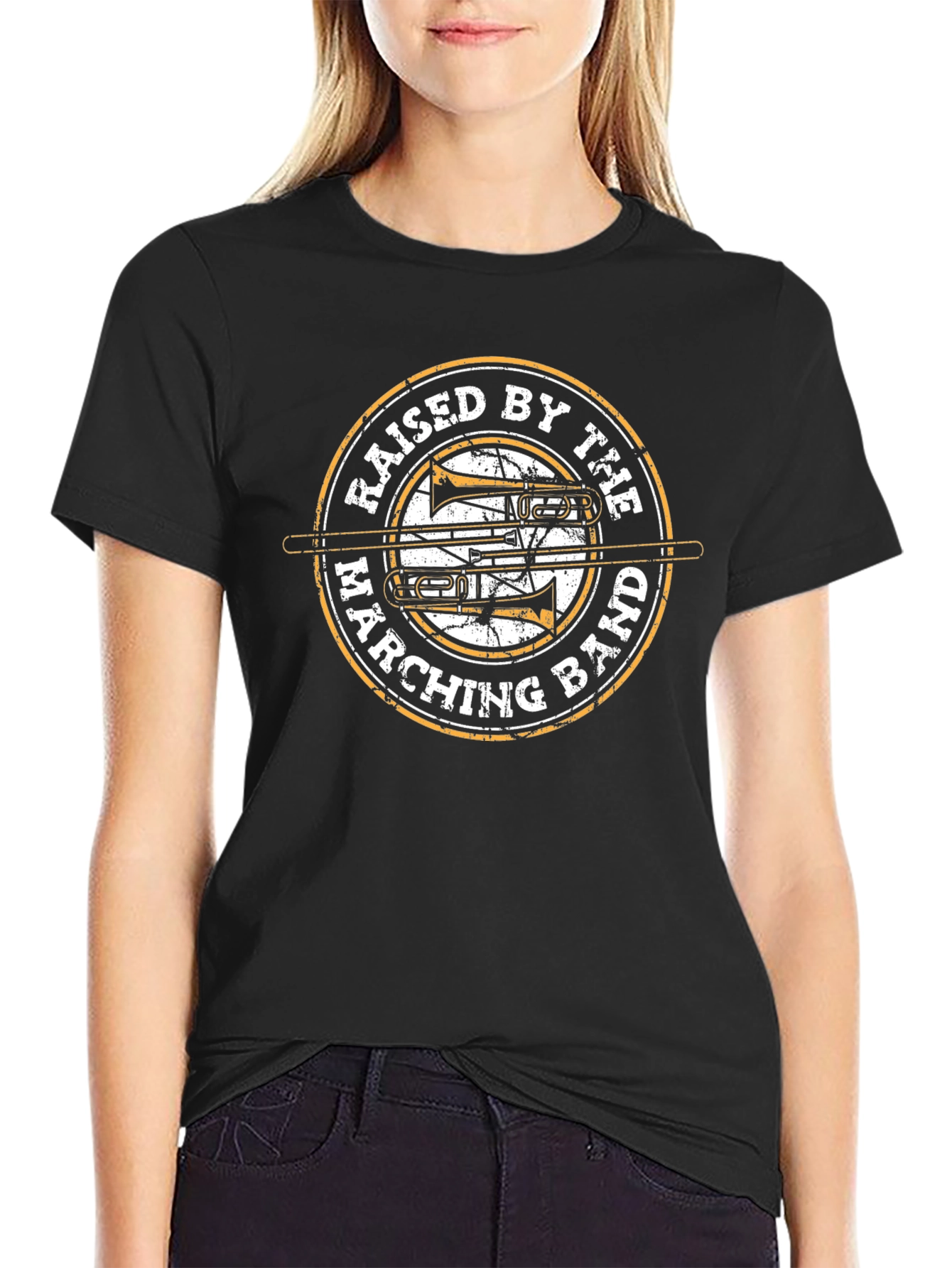 Raised by The Marching Band Black T-Shirt