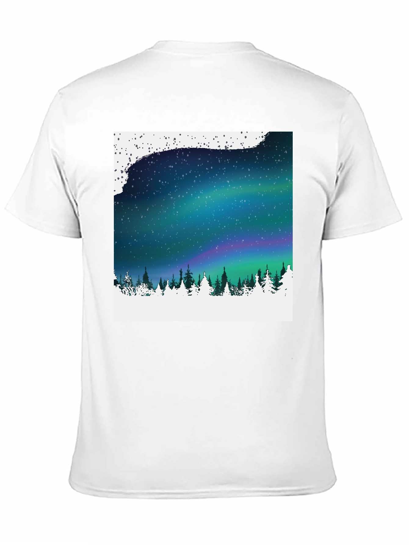 Aurora Borealis Graphic Tee - Nature Scene