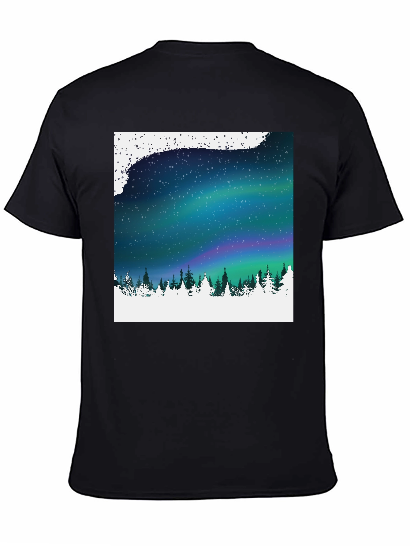 Aurora Borealis Graphic Tee - Nature Scene