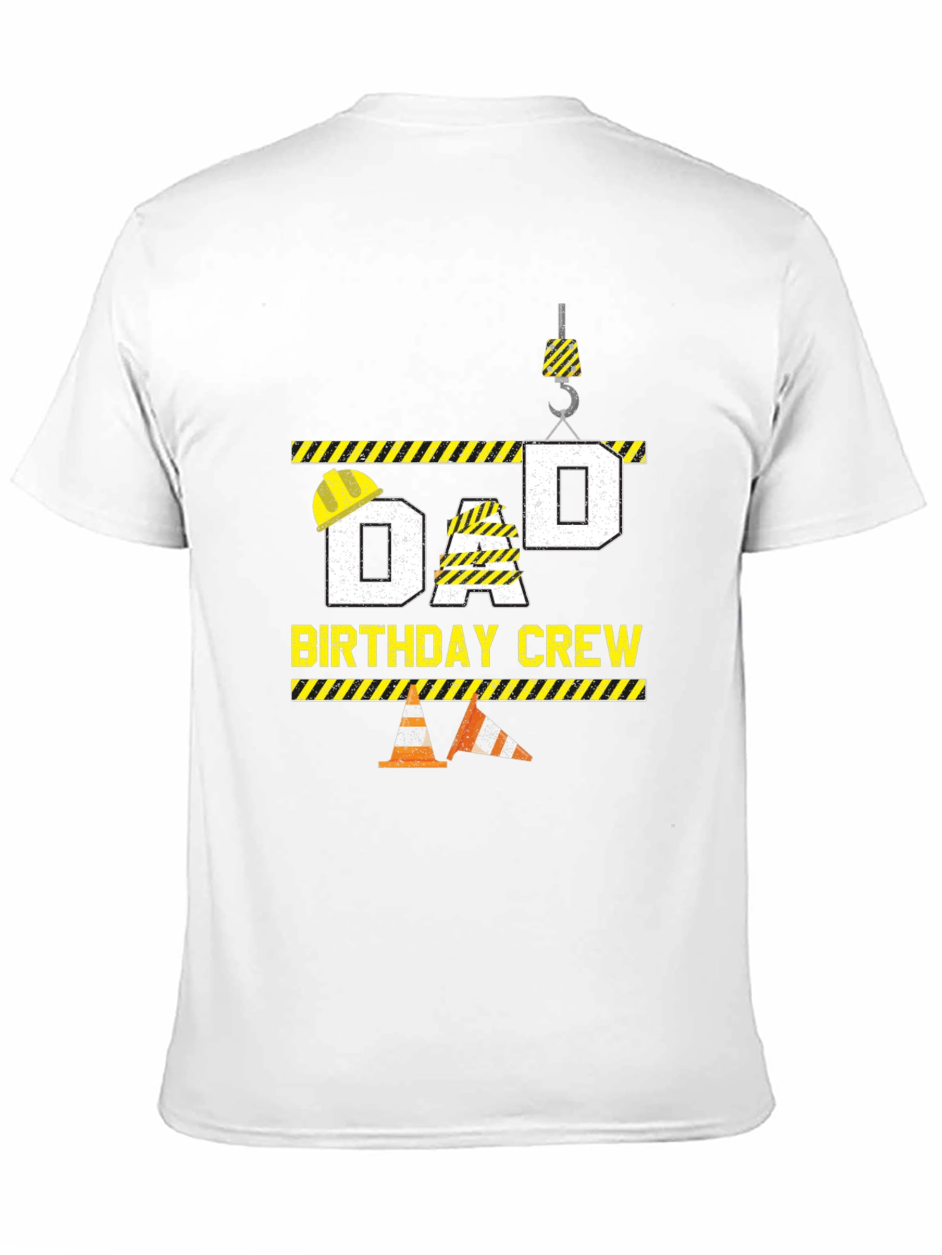 Dad Birthday Crew T-Shirt Construction Theme