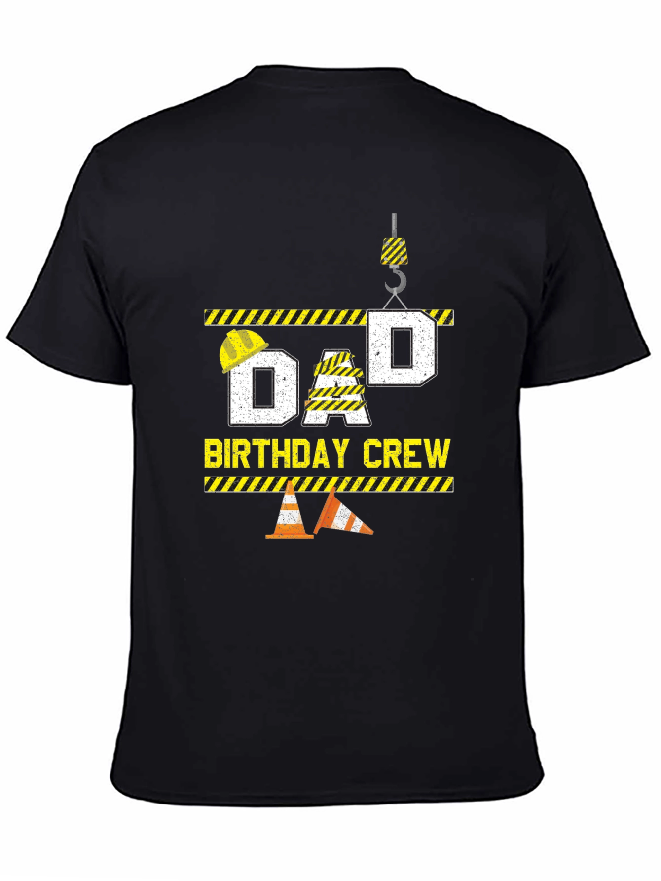 Dad Birthday Crew T-Shirt Construction Theme