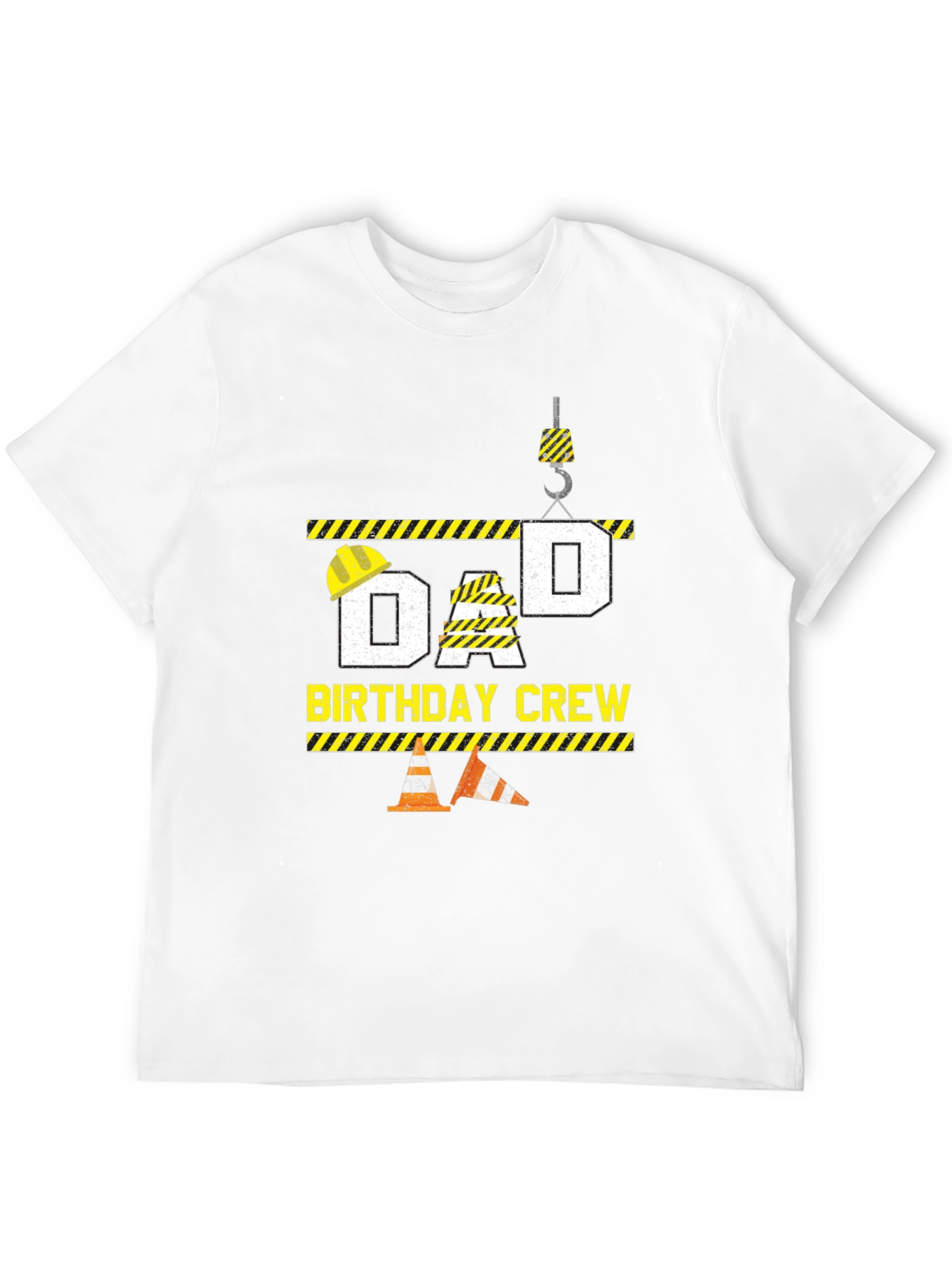 Dad Birthday Crew T-Shirt Construction Theme