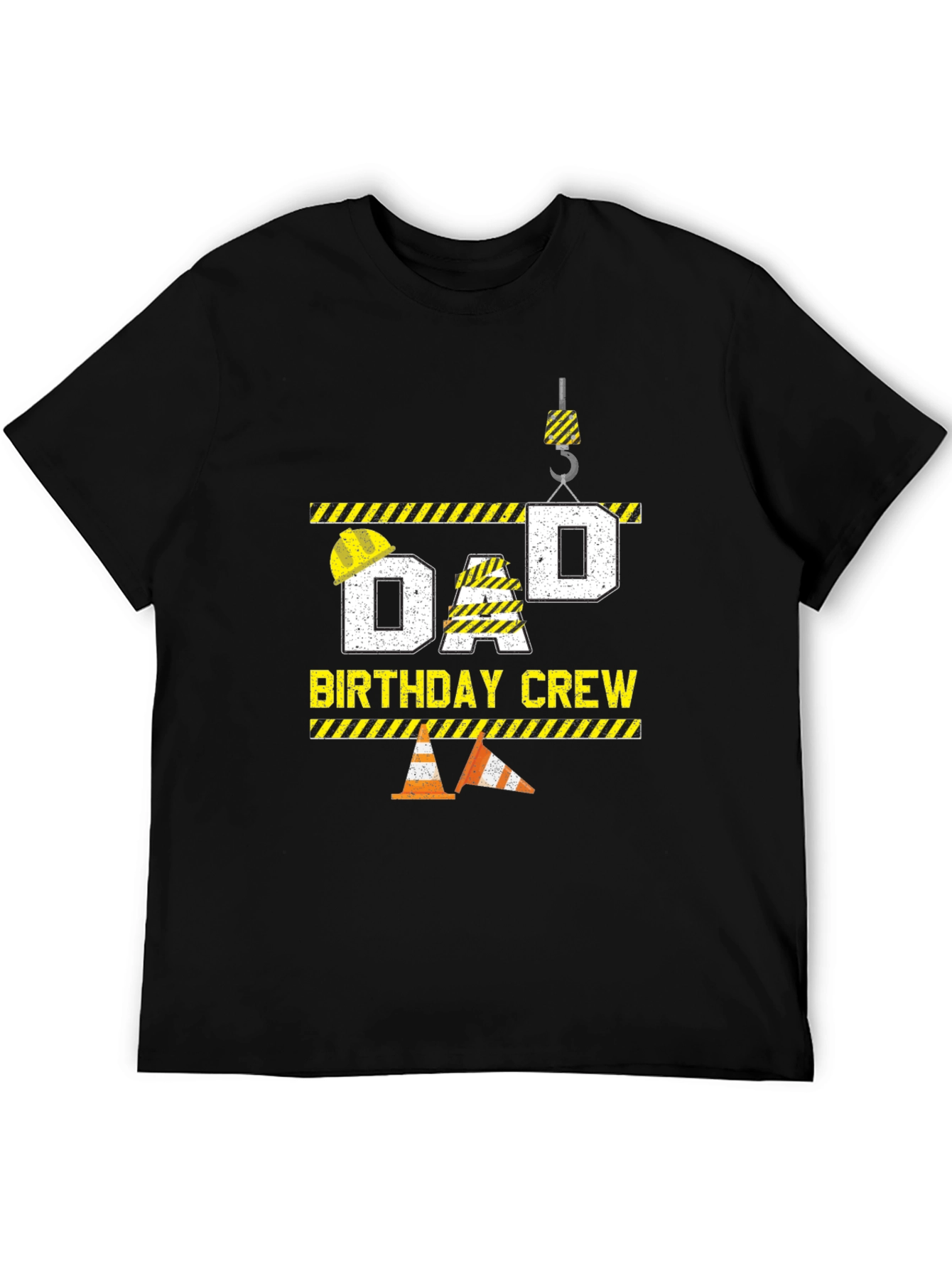 Dad Birthday Crew T-Shirt Construction Theme