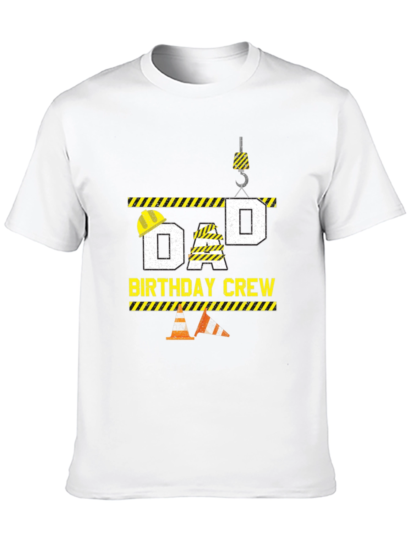 Dad Birthday Crew T-Shirt Construction Theme