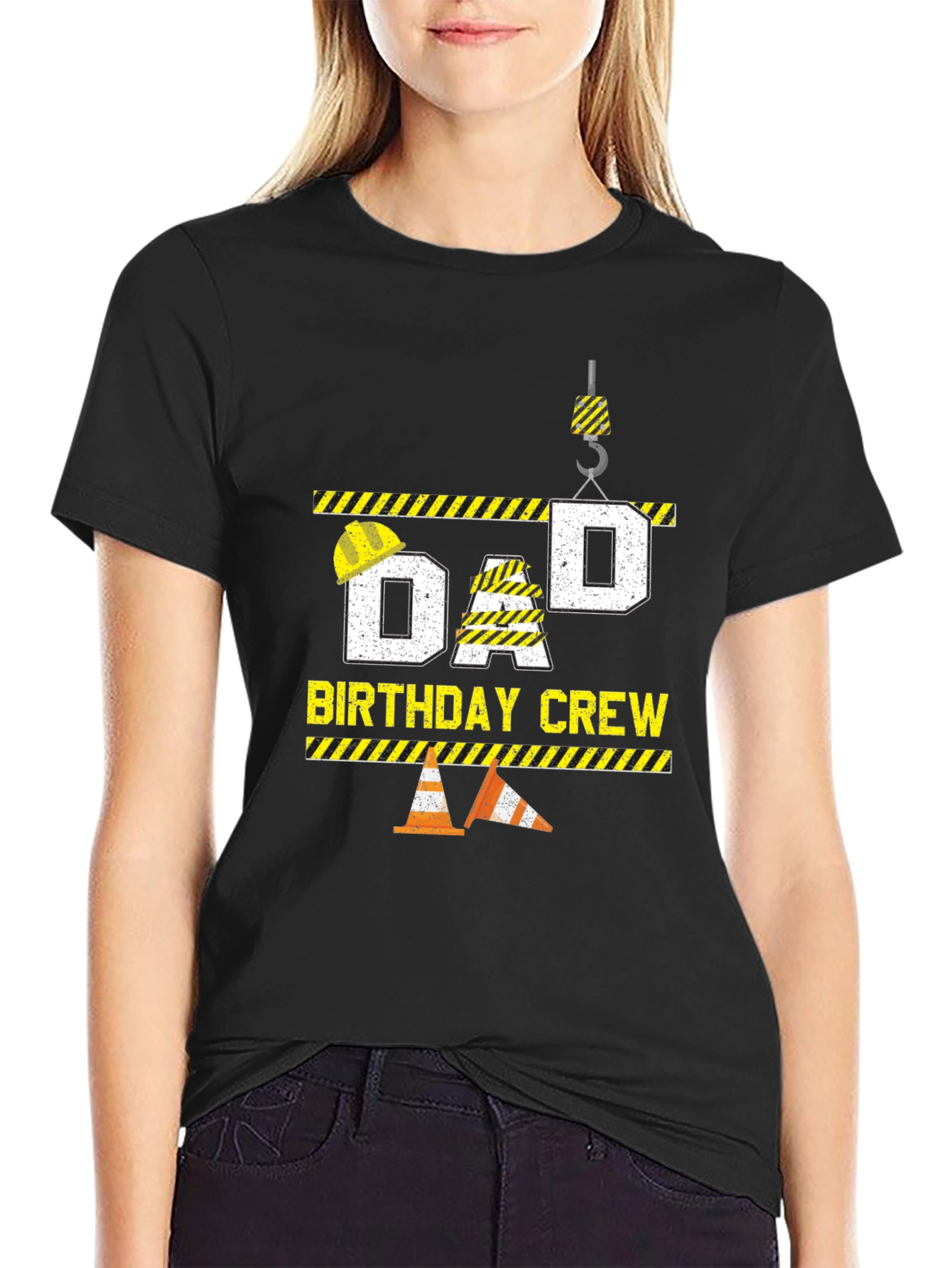 Dad Birthday Crew T-Shirt Construction Theme
