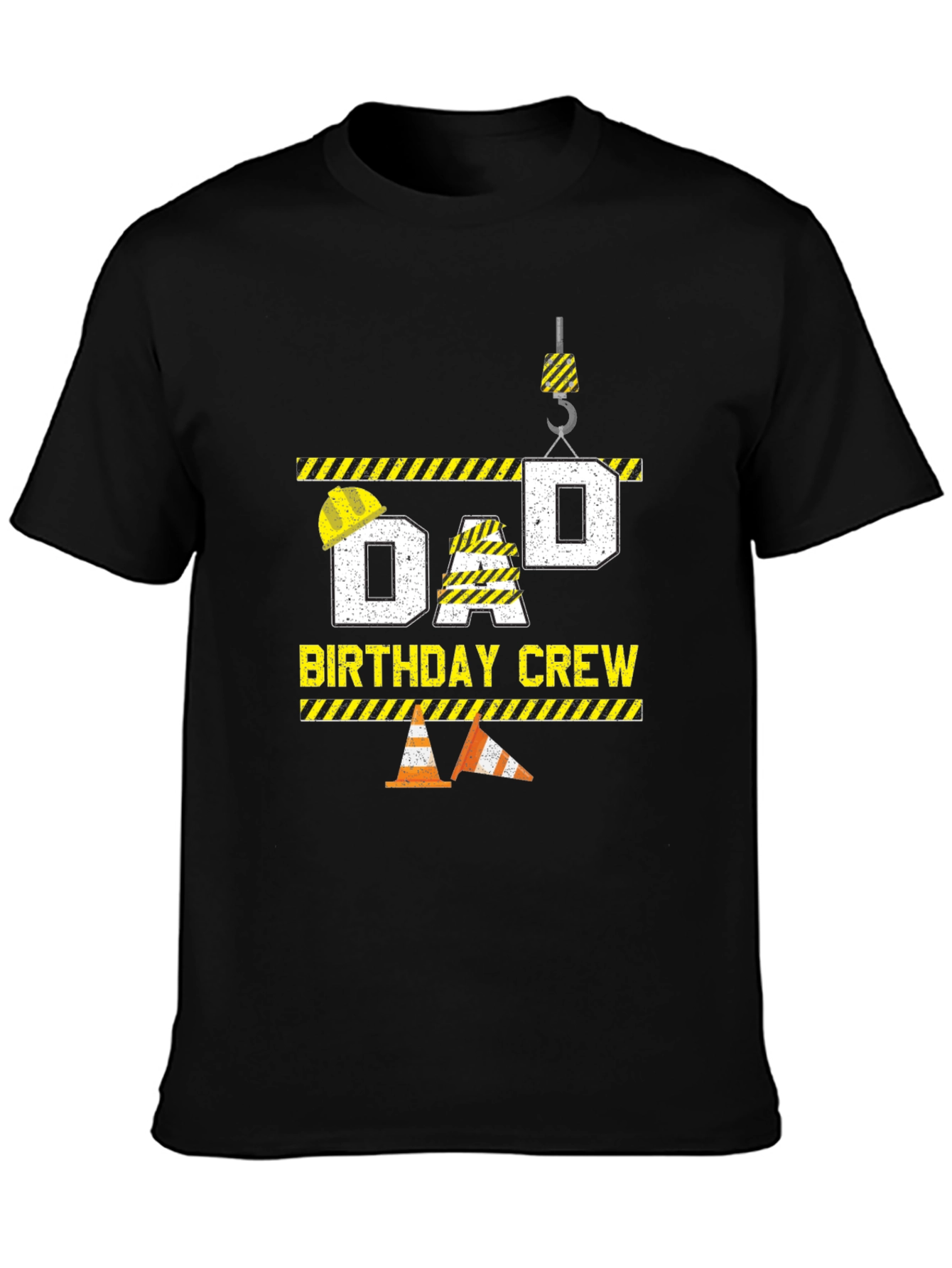 Dad Birthday Crew T-Shirt Construction Theme