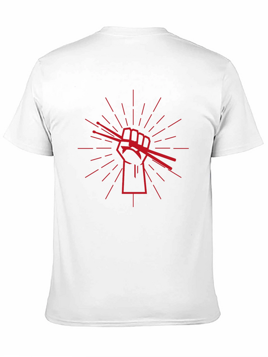 Drummer Fist Graphic Tee - Music Lover Shirt