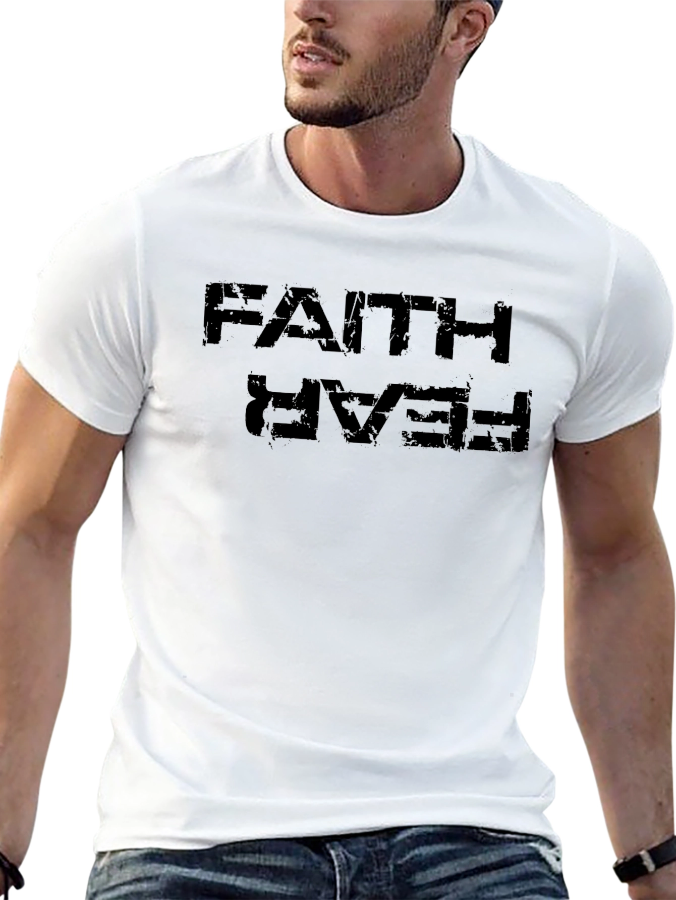 Faith Over Fear Graphic Tee - Mens